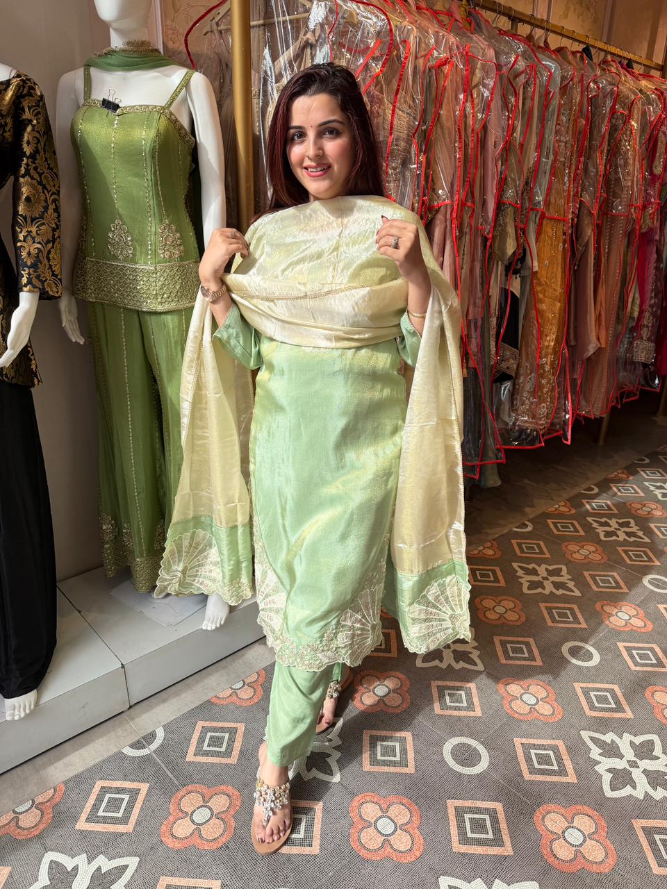 Lava Embroidered Suit Set