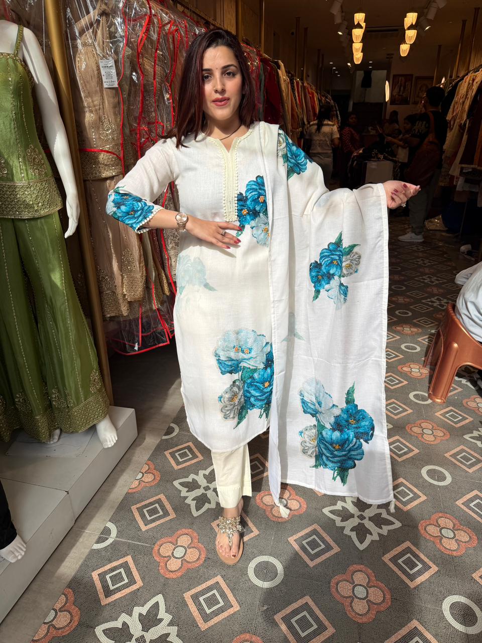 Azar Floral Suit Set