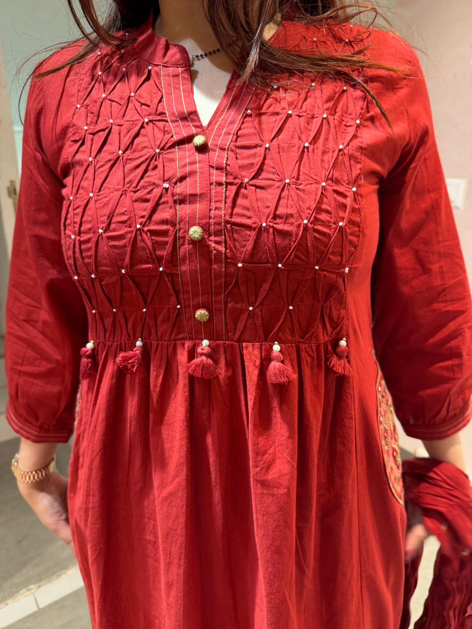 Forest Grace Anarkali Set