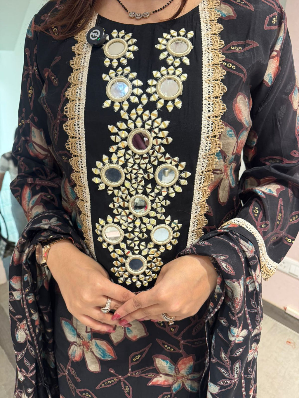 Saniya Mirror Bloom Suit Set
