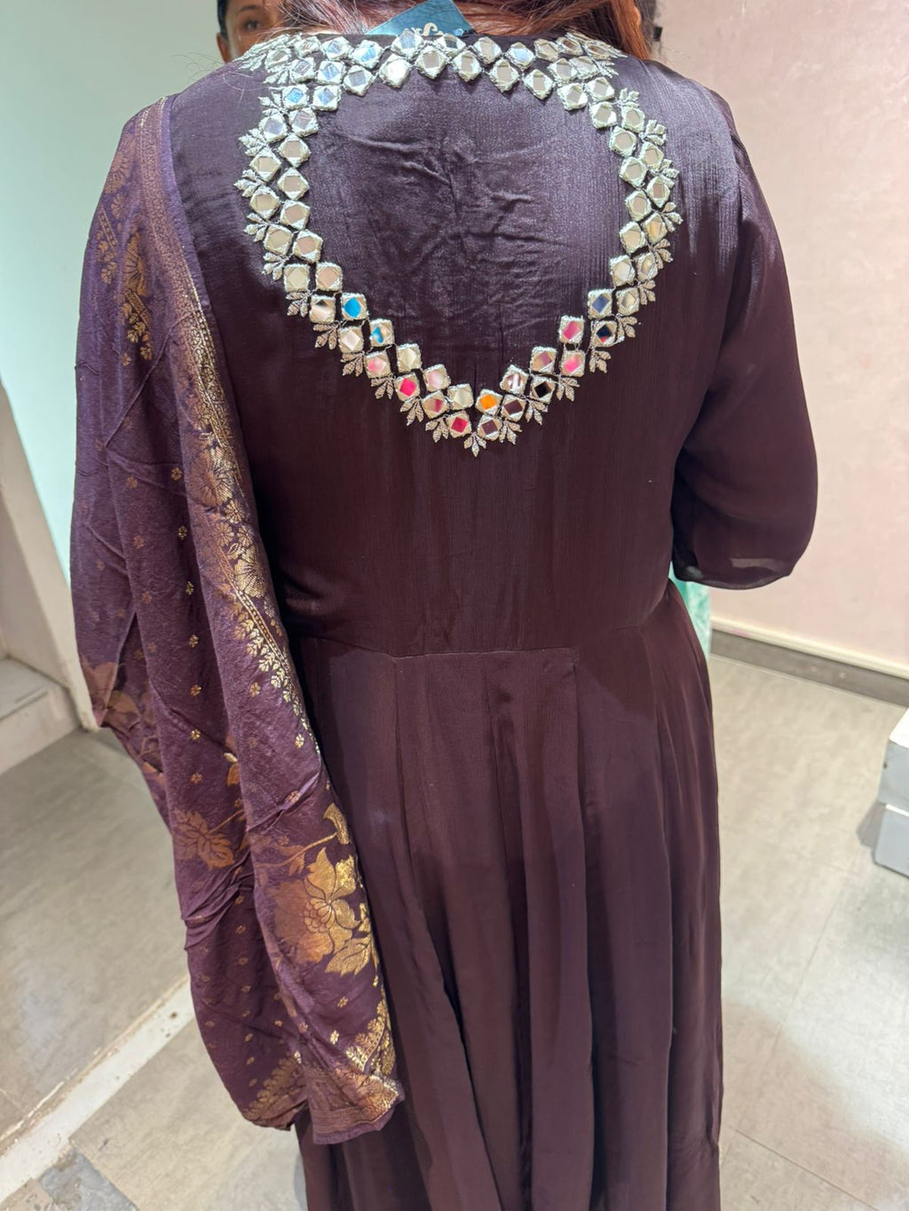 Sana Mirror Elegance Anarkali Set