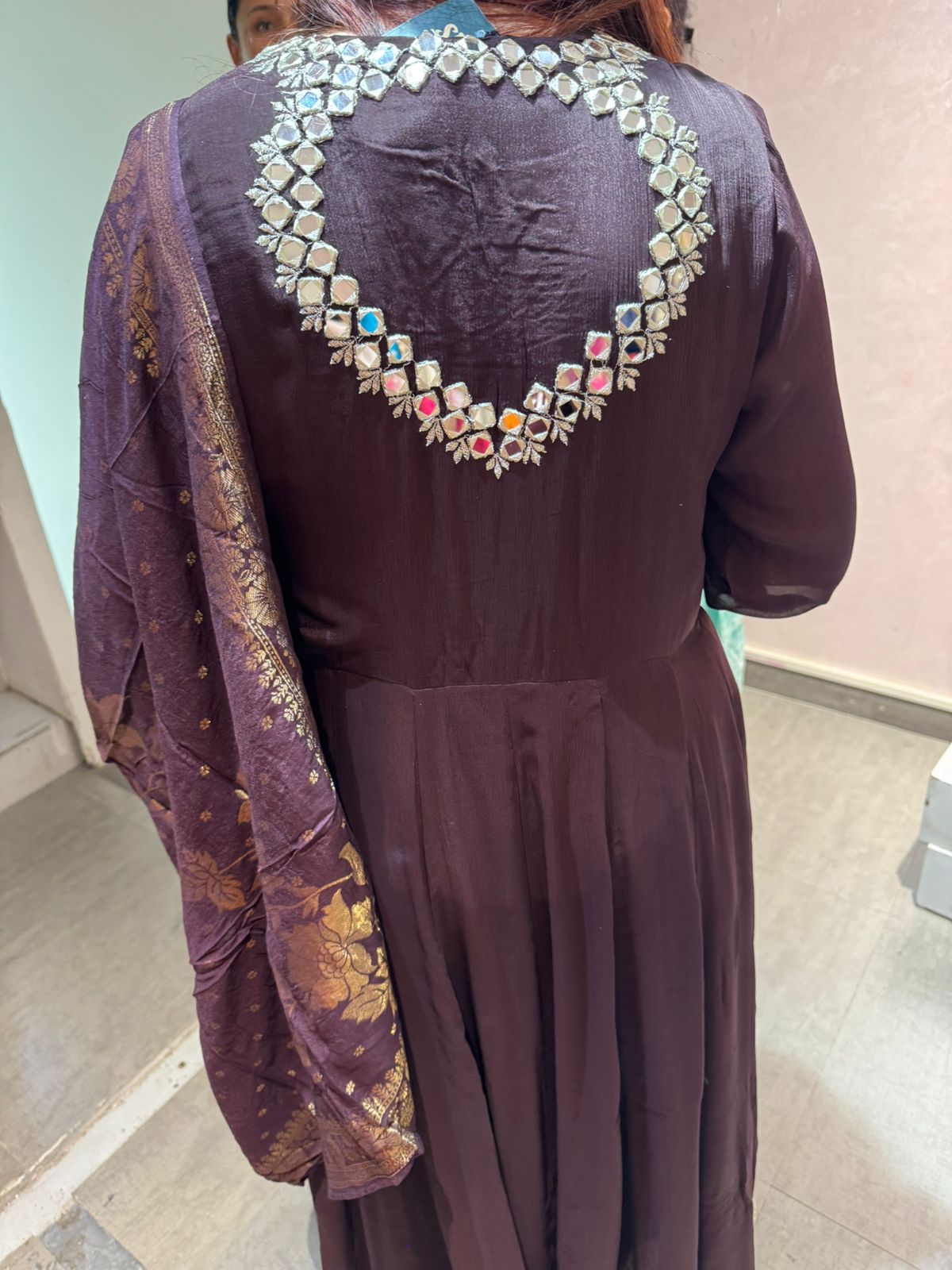 Sana Mirror Elegance Anarkali Set
