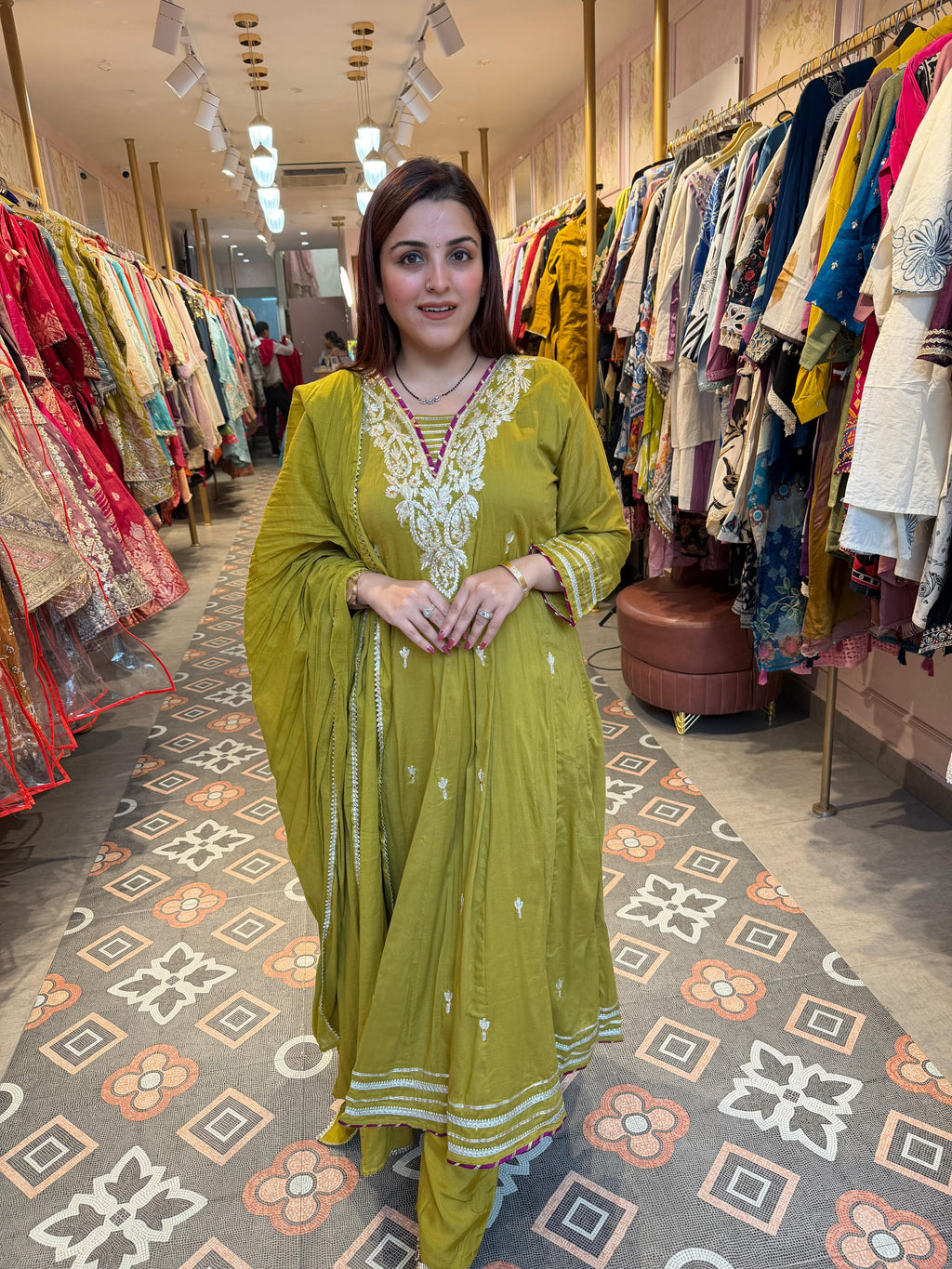 Noor Angrakha Style Suit Set