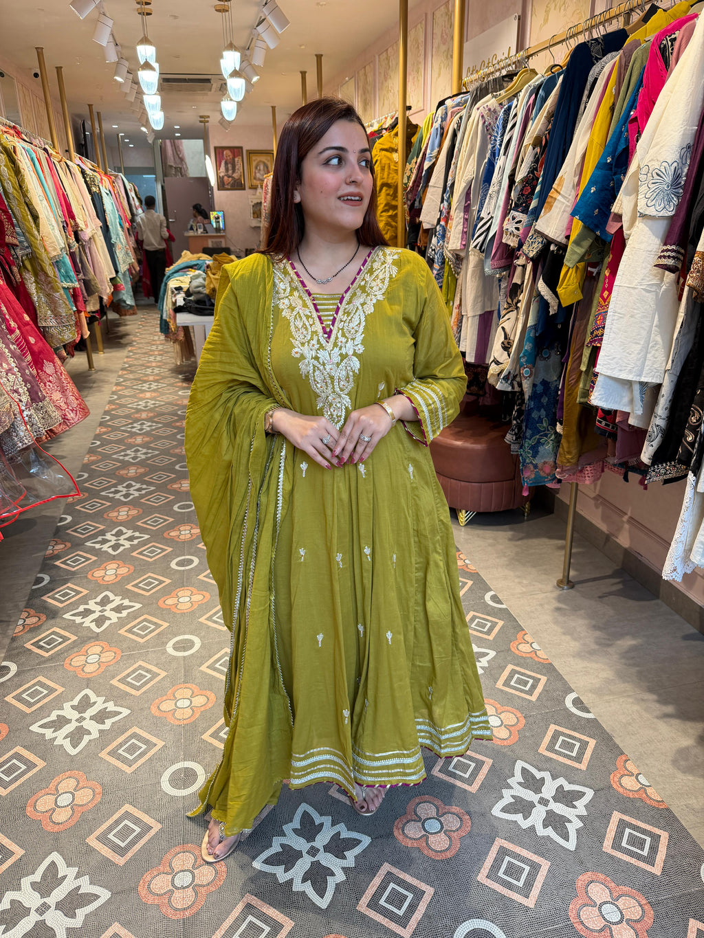 Noor Angrakha Style Suit Set