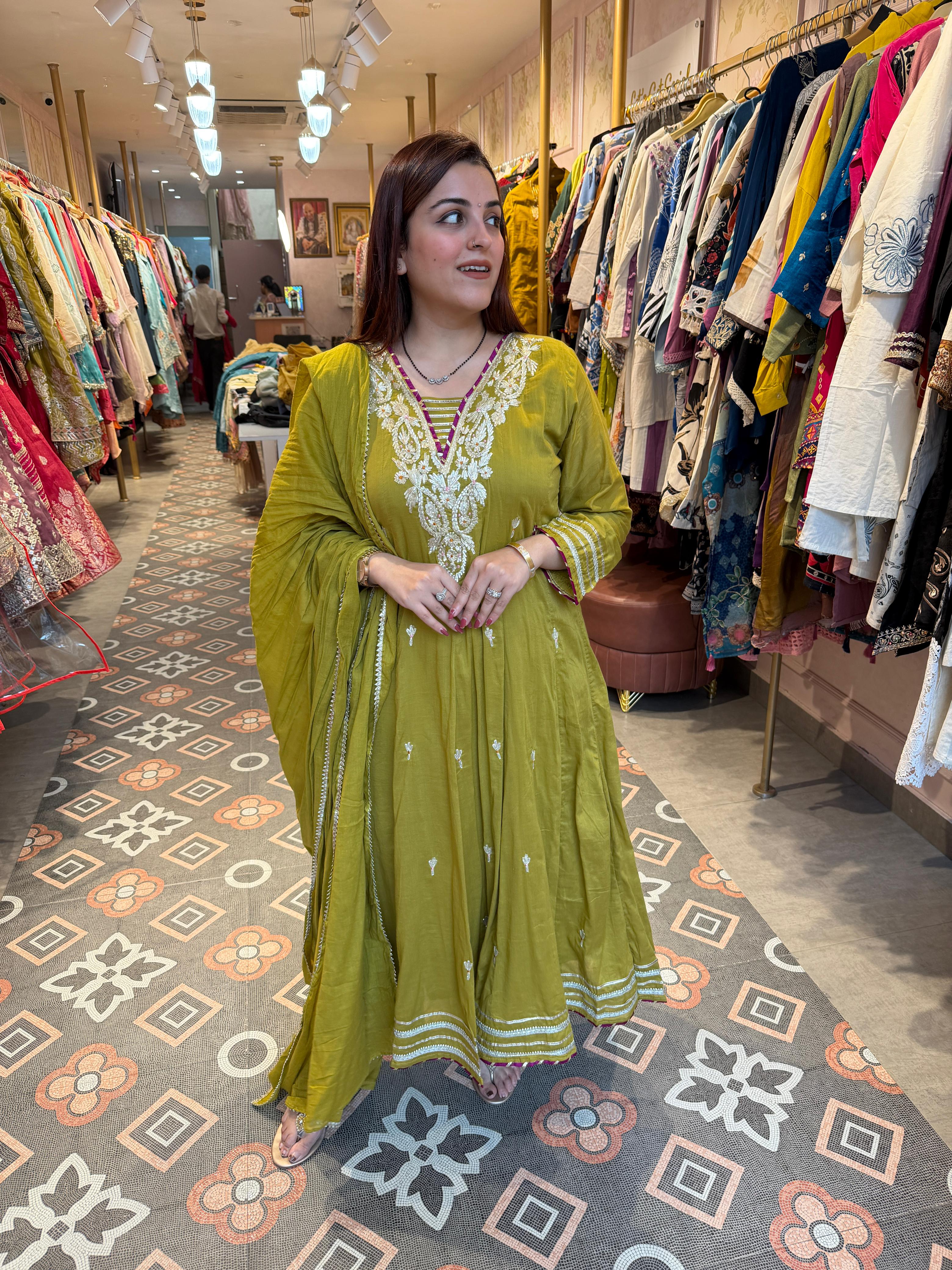 Noor Angrakha Style Suit Set
