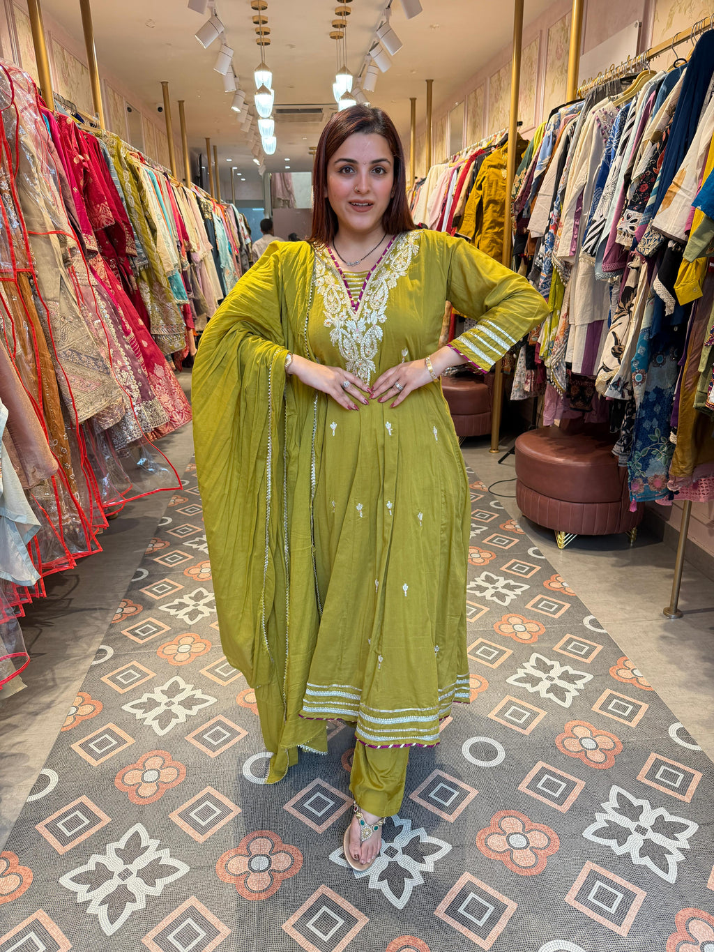 Noor Angrakha Style Suit Set