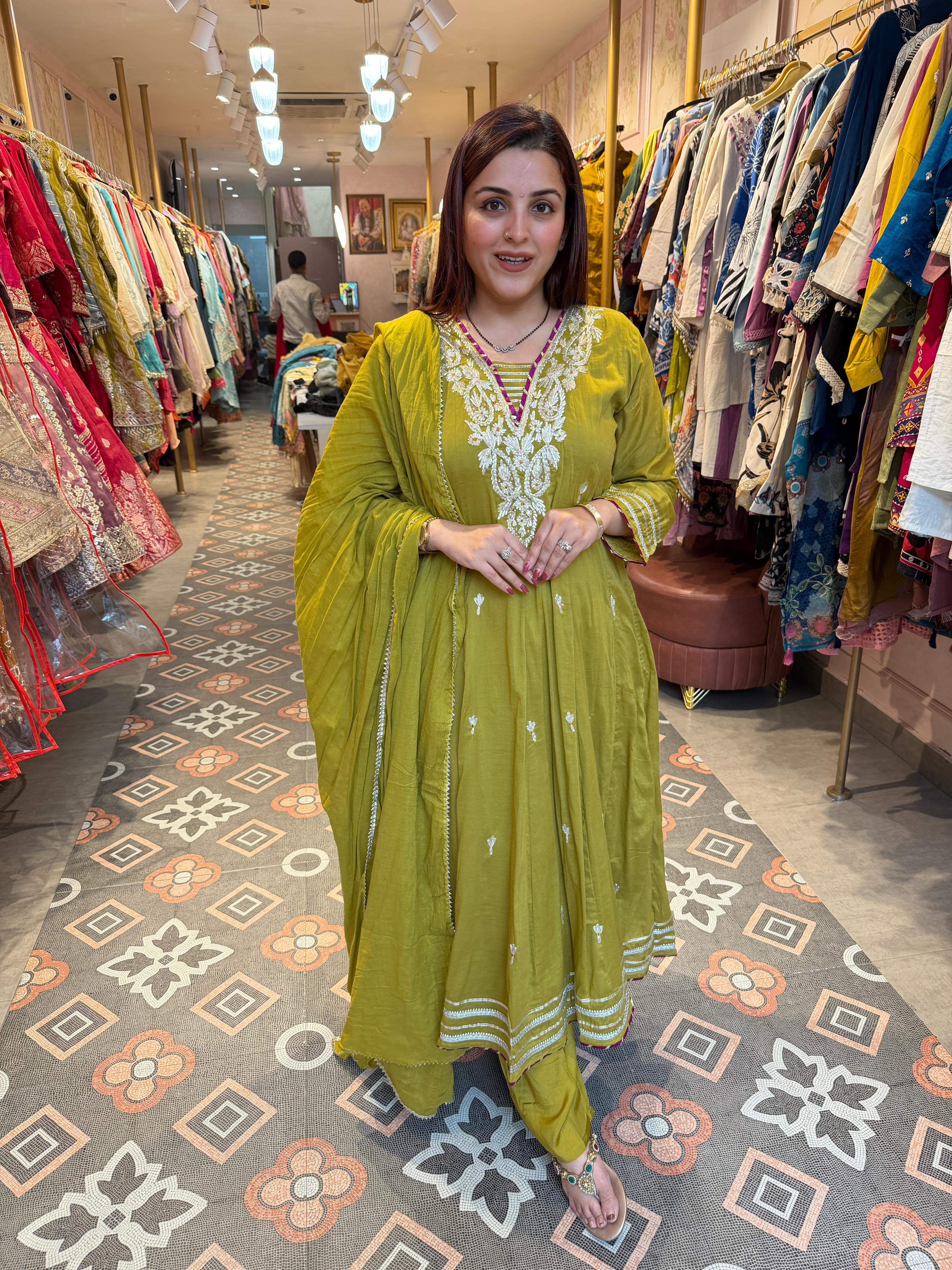 Noor Angrakha Style Suit Set