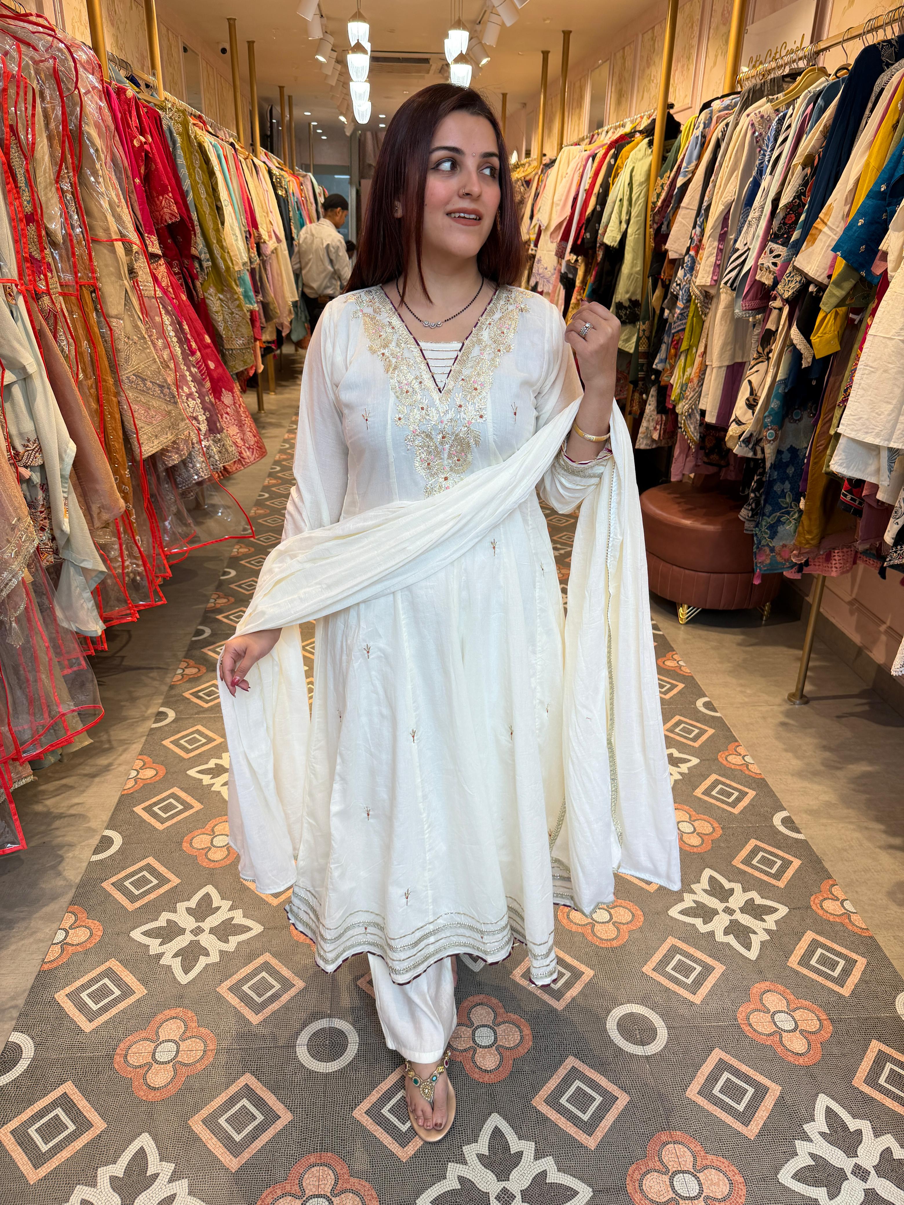 Noor Angrakha Style Suit Set
