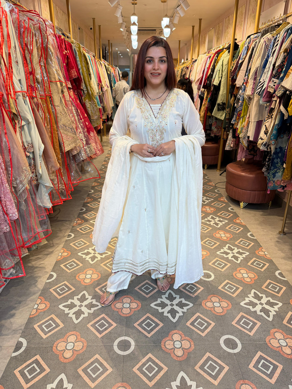 Noor Angrakha Style Suit Set