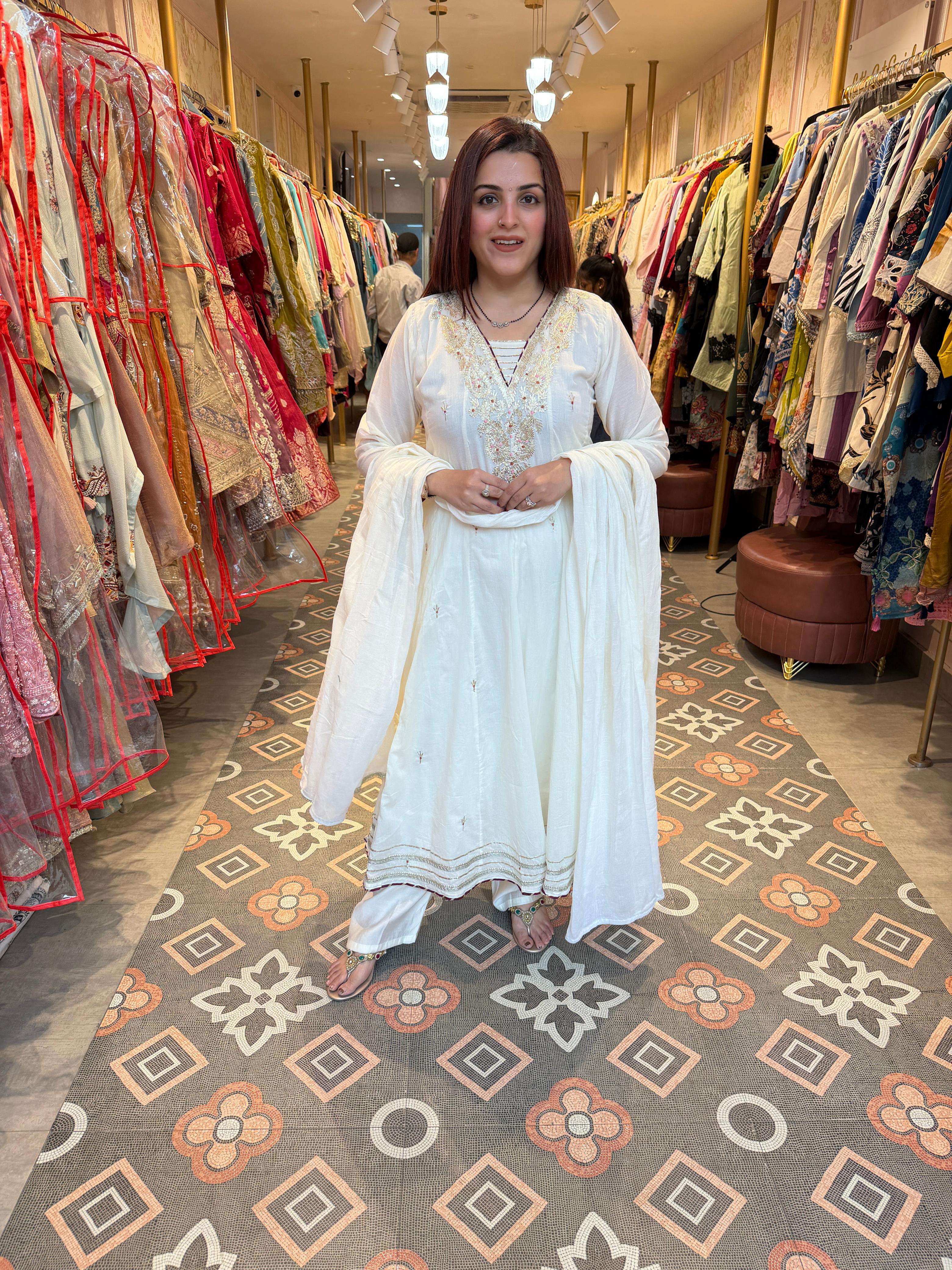 Noor Angrakha Style Suit Set