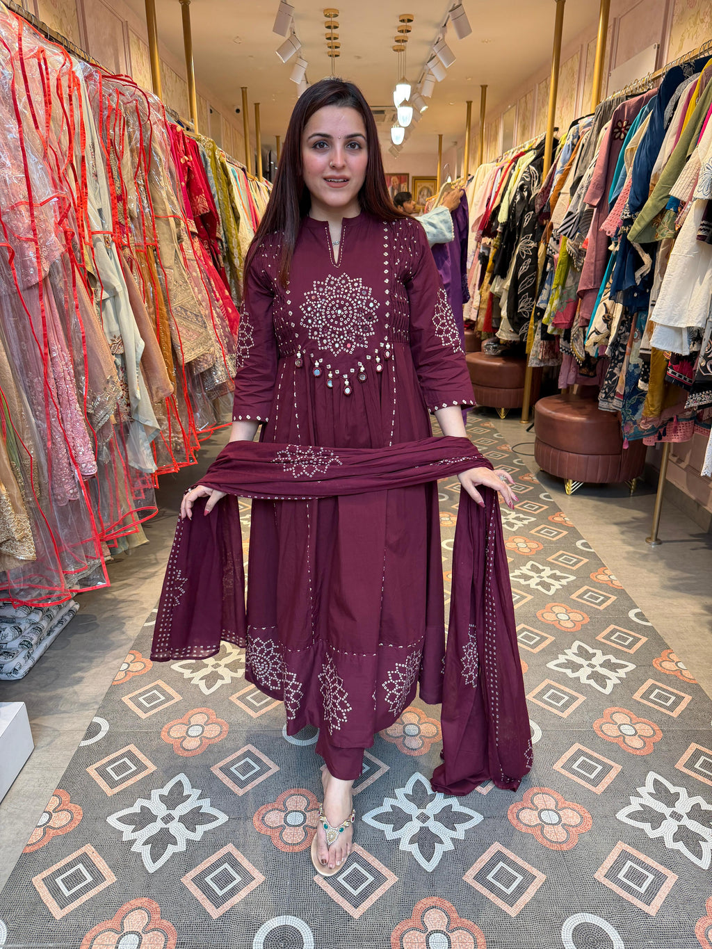 Bandhani Grace Suit Set