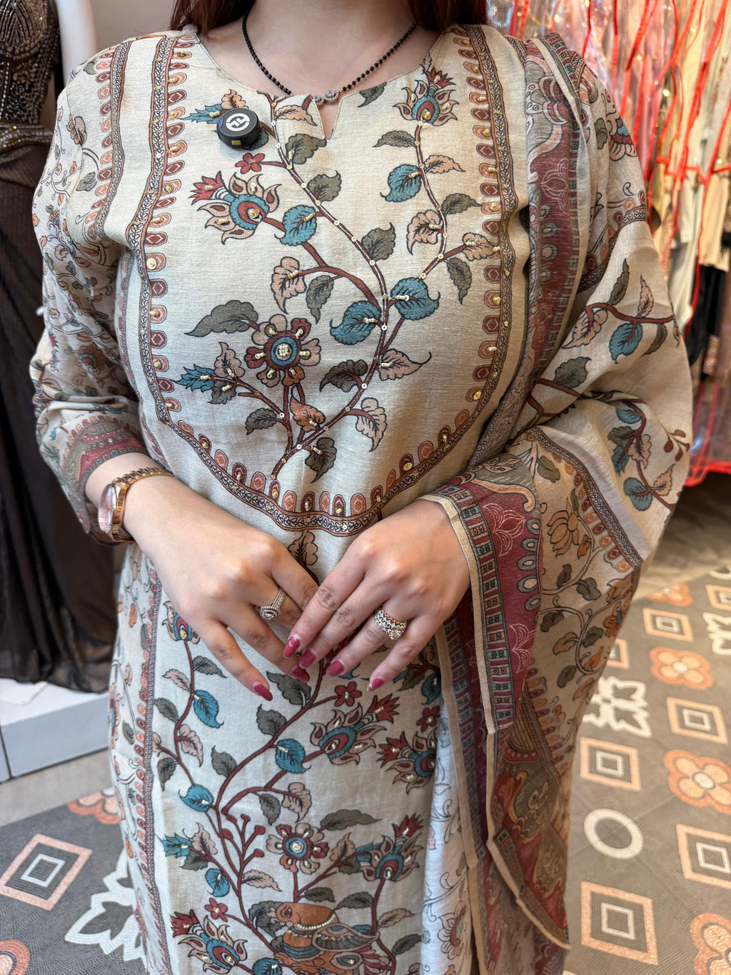 Vintage Kalamkari Charm Suit Set