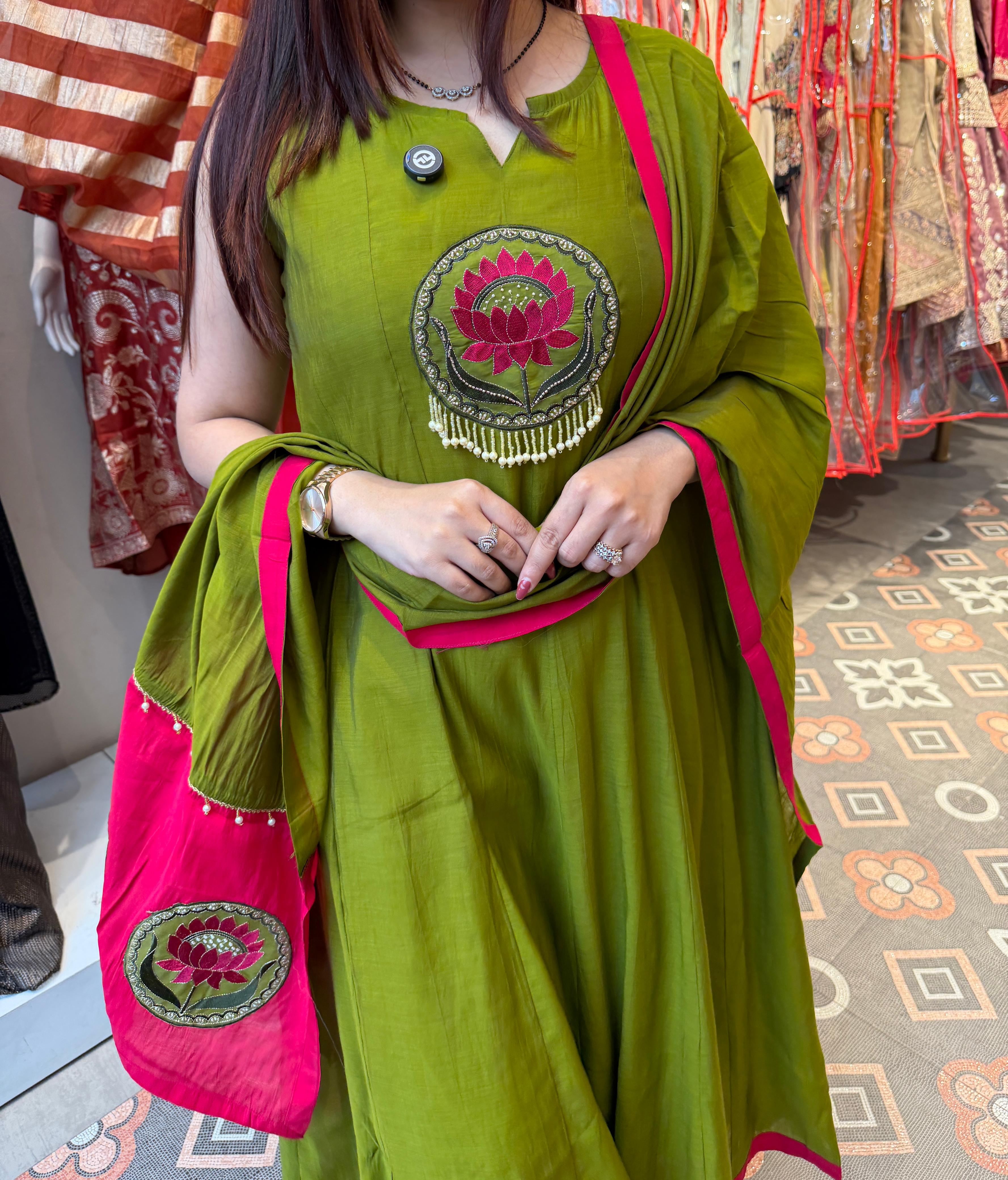 Lotus anarkali Set