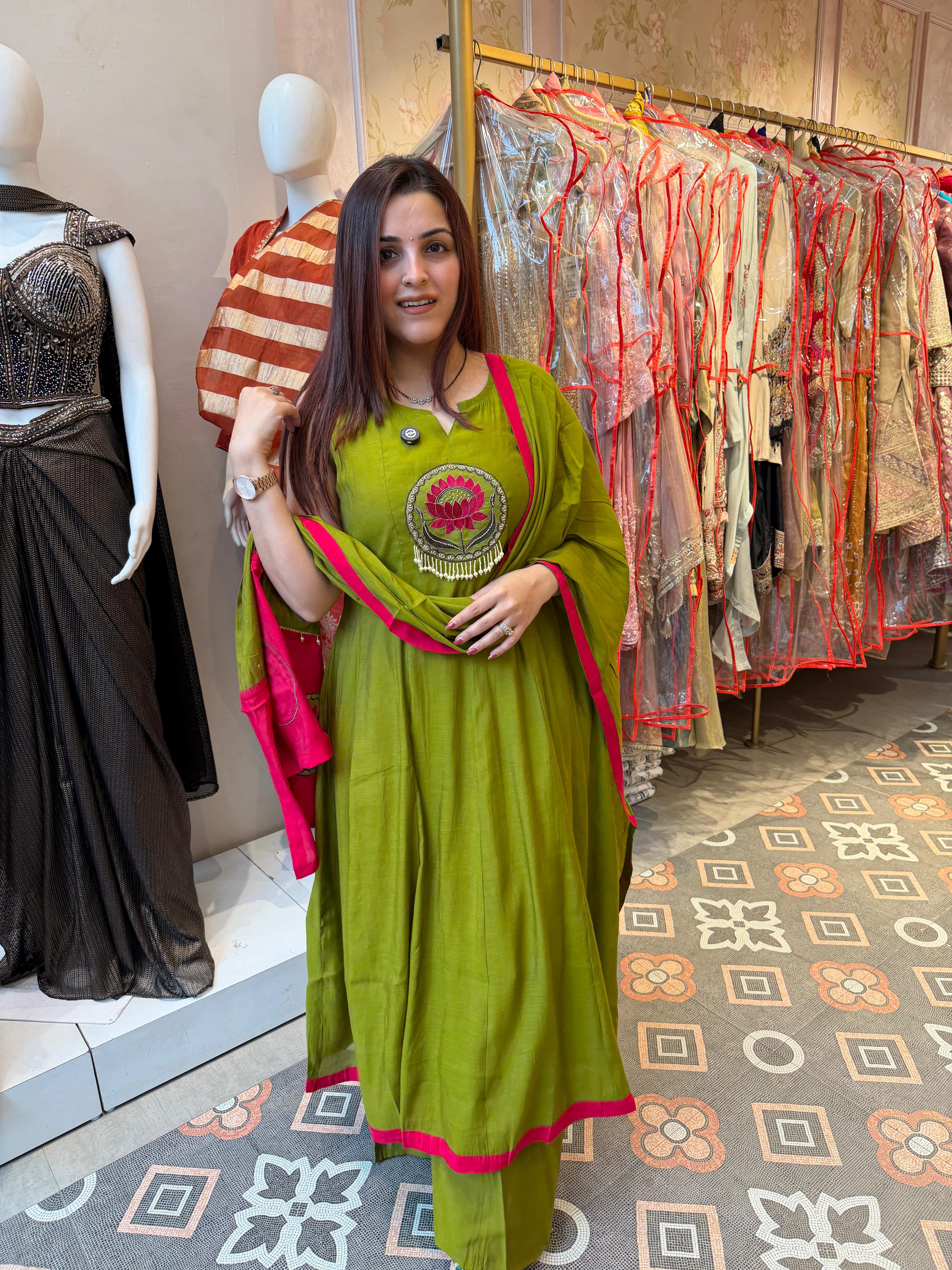 Lotus anarkali Set