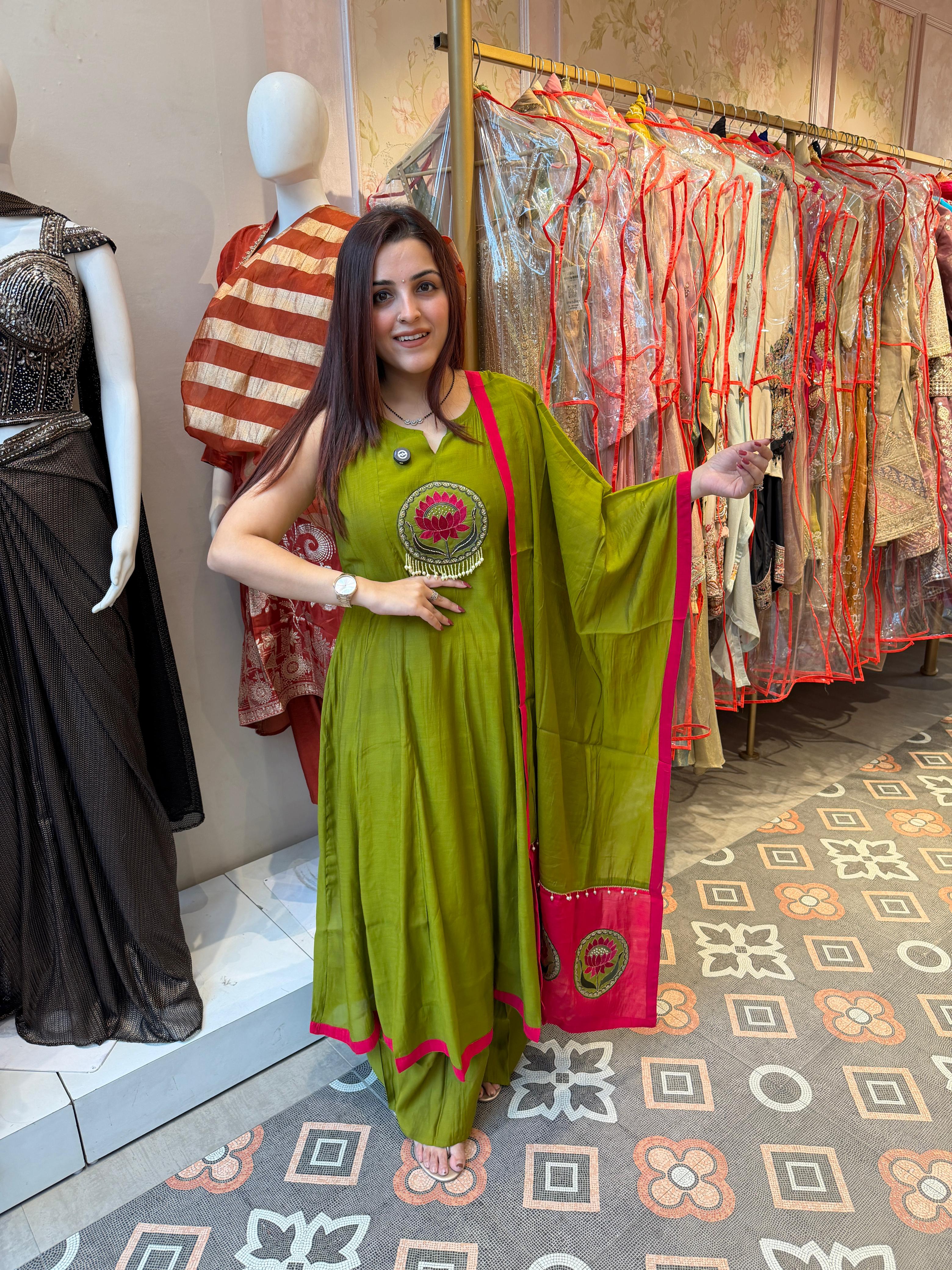 Lotus anarkali Set