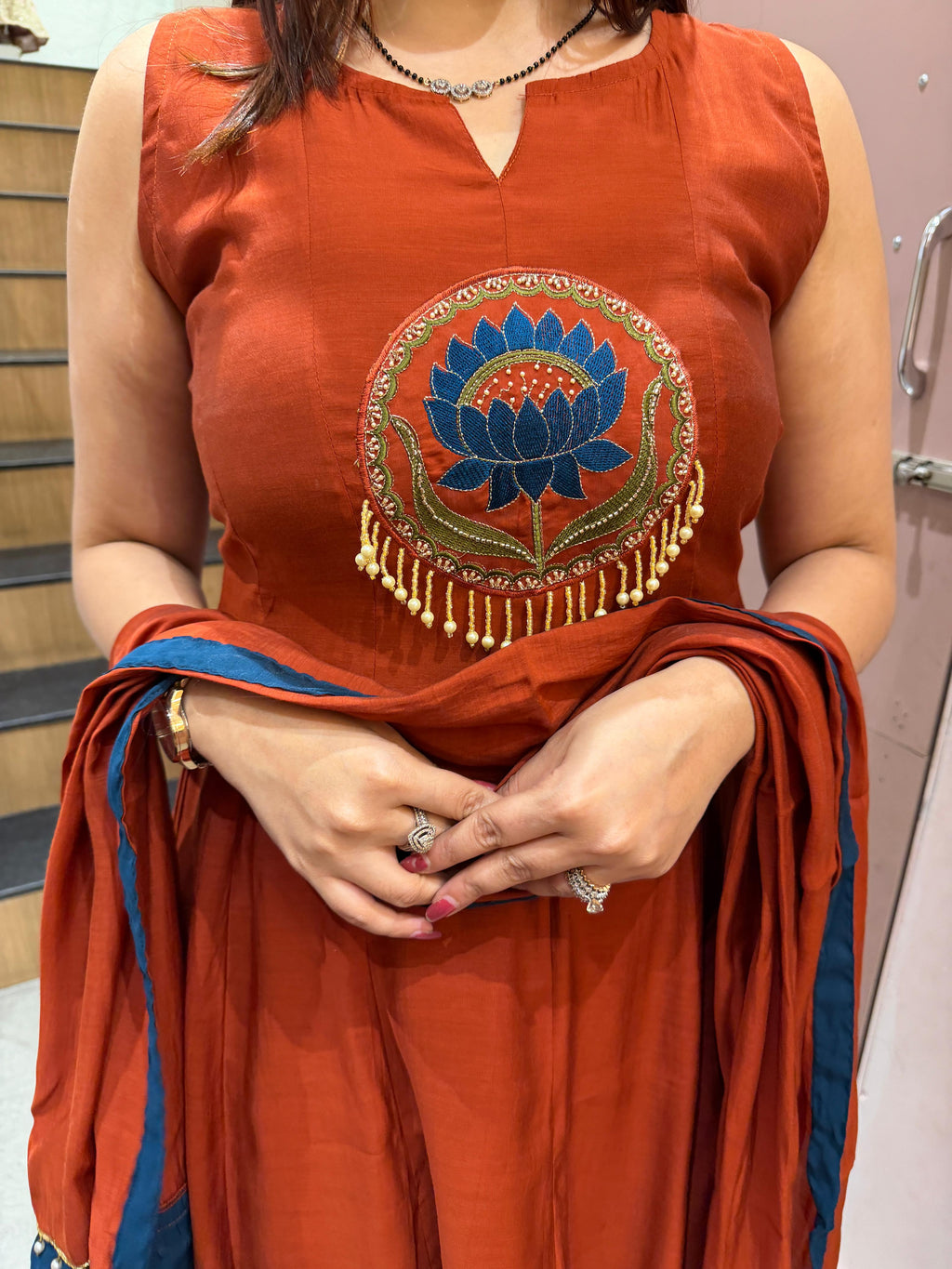 Lotus anarkali Set