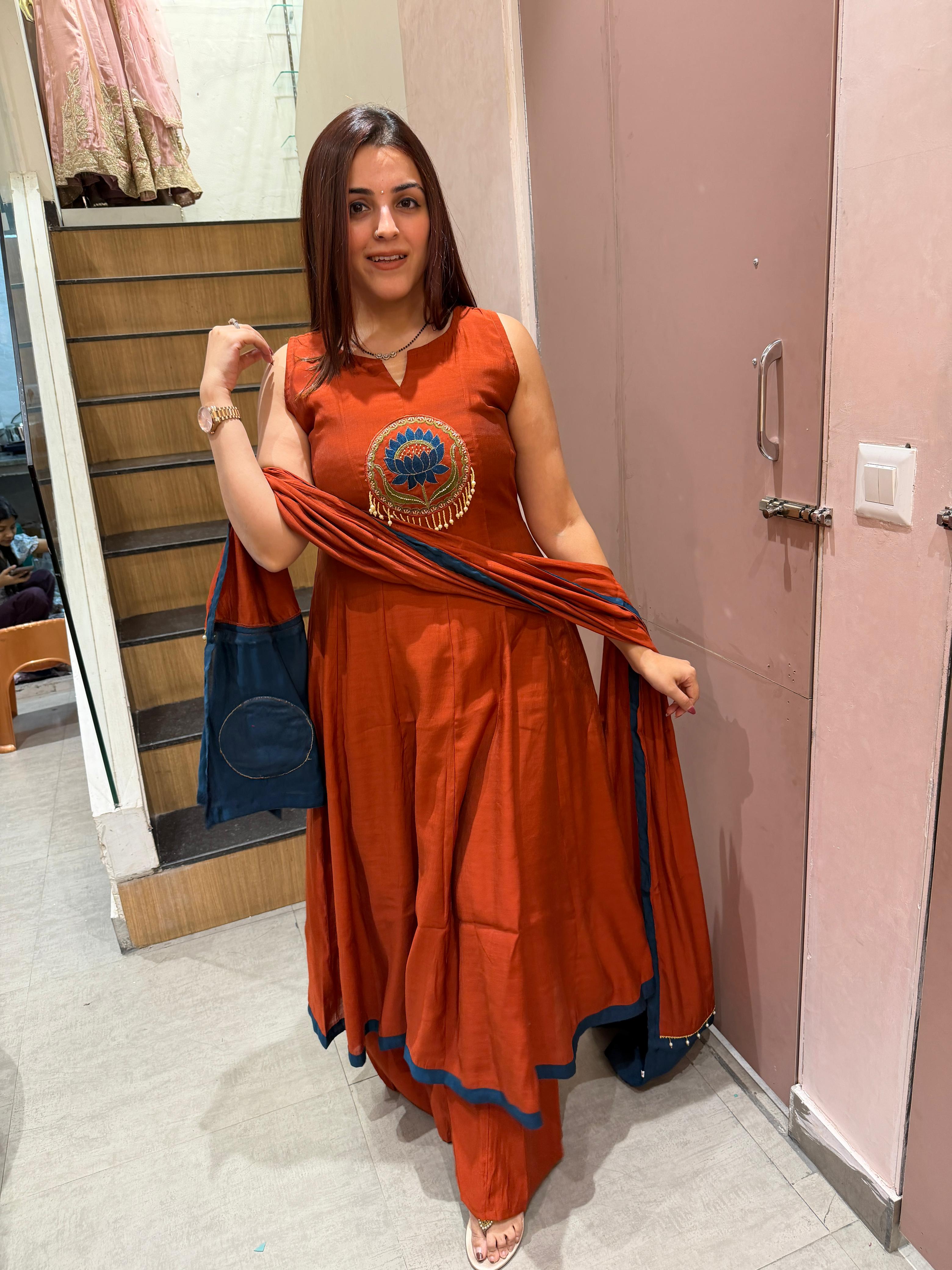 Lotus anarkali Set