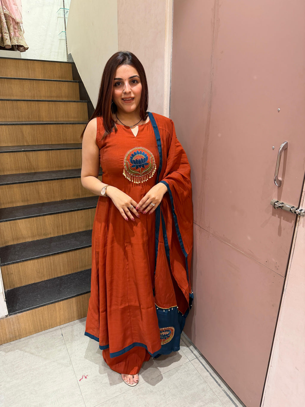 Lotus anarkali Set