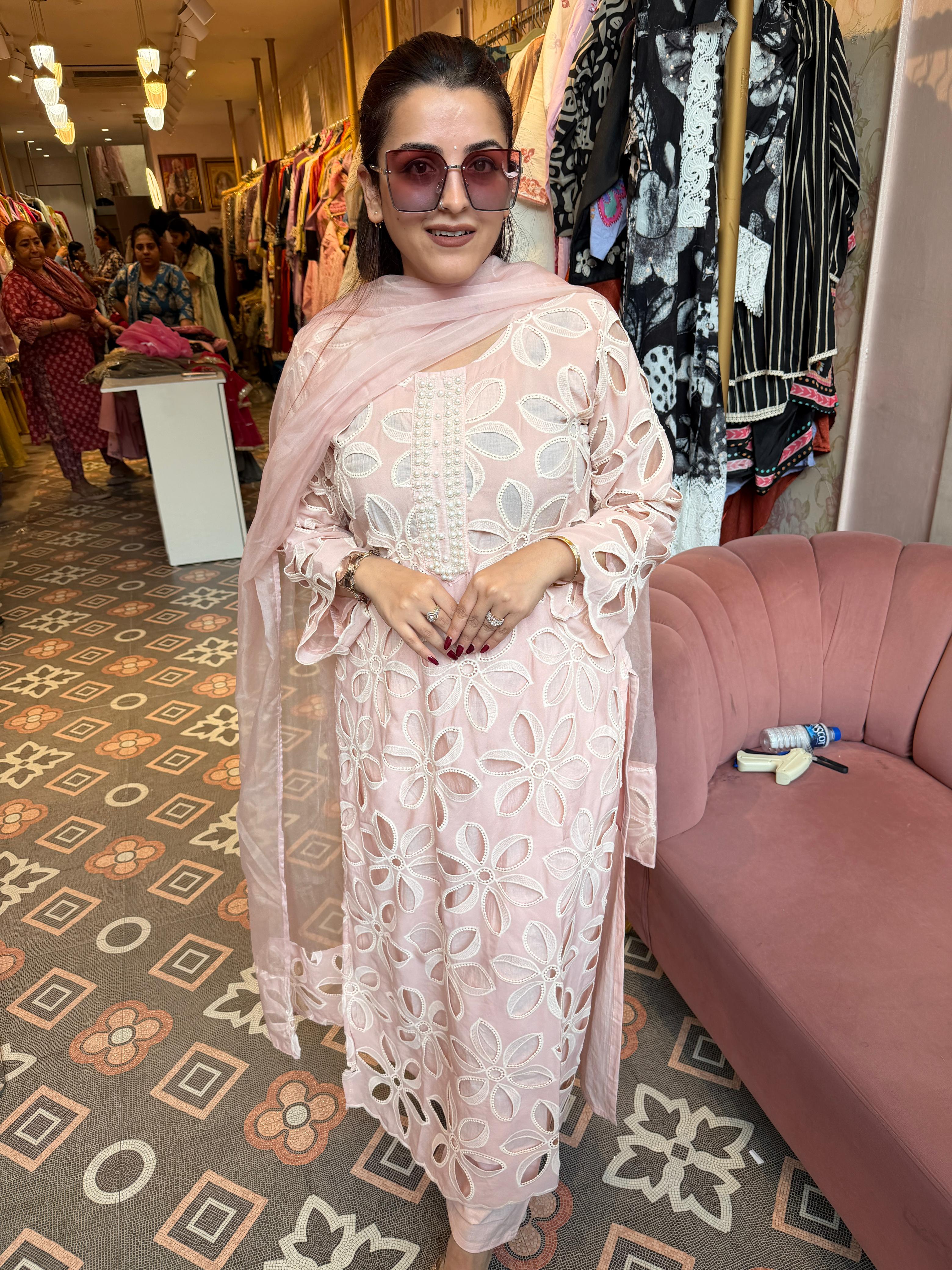 Sezon Cutwork suit Set