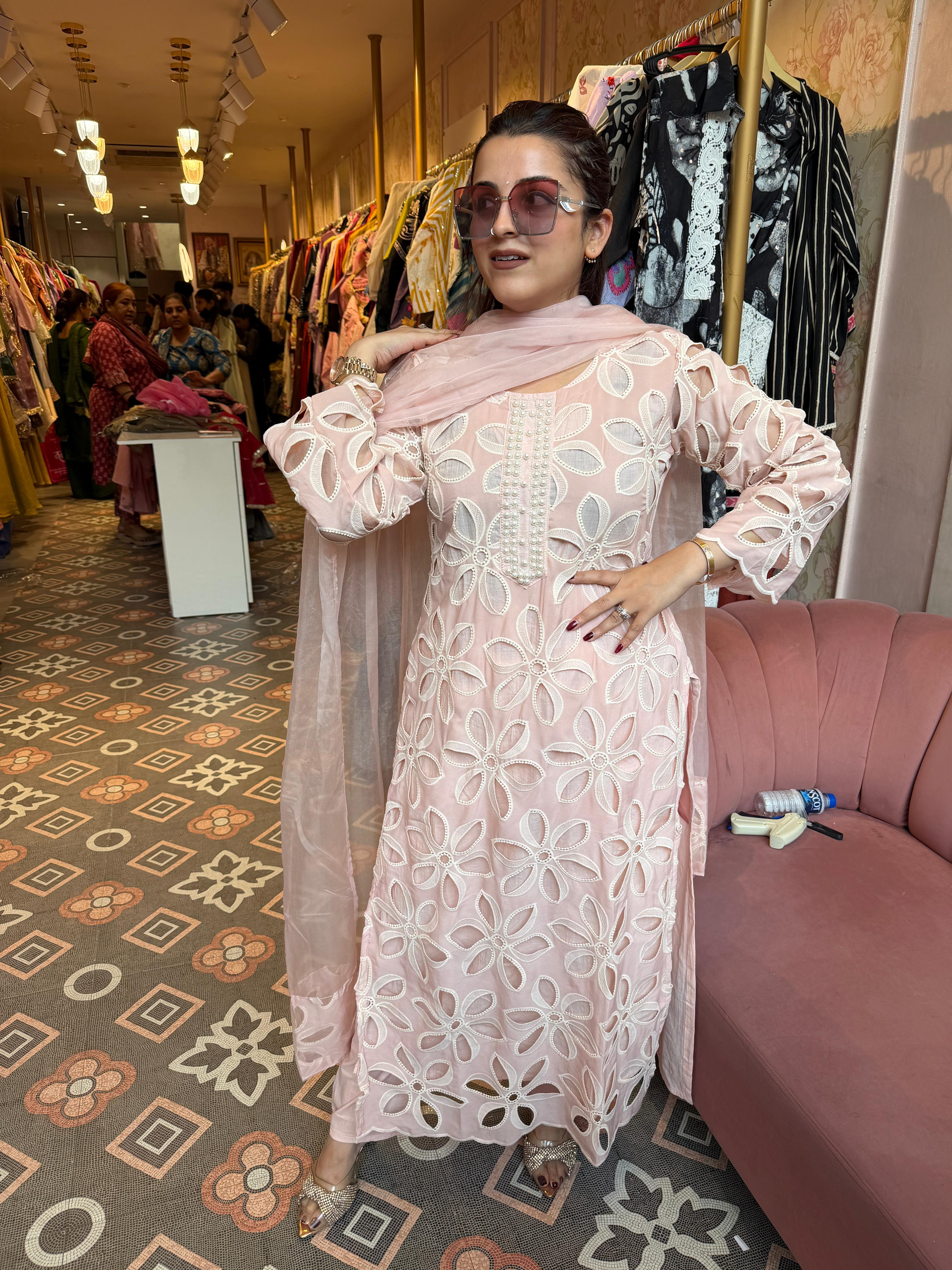 Sezon Cutwork suit Set