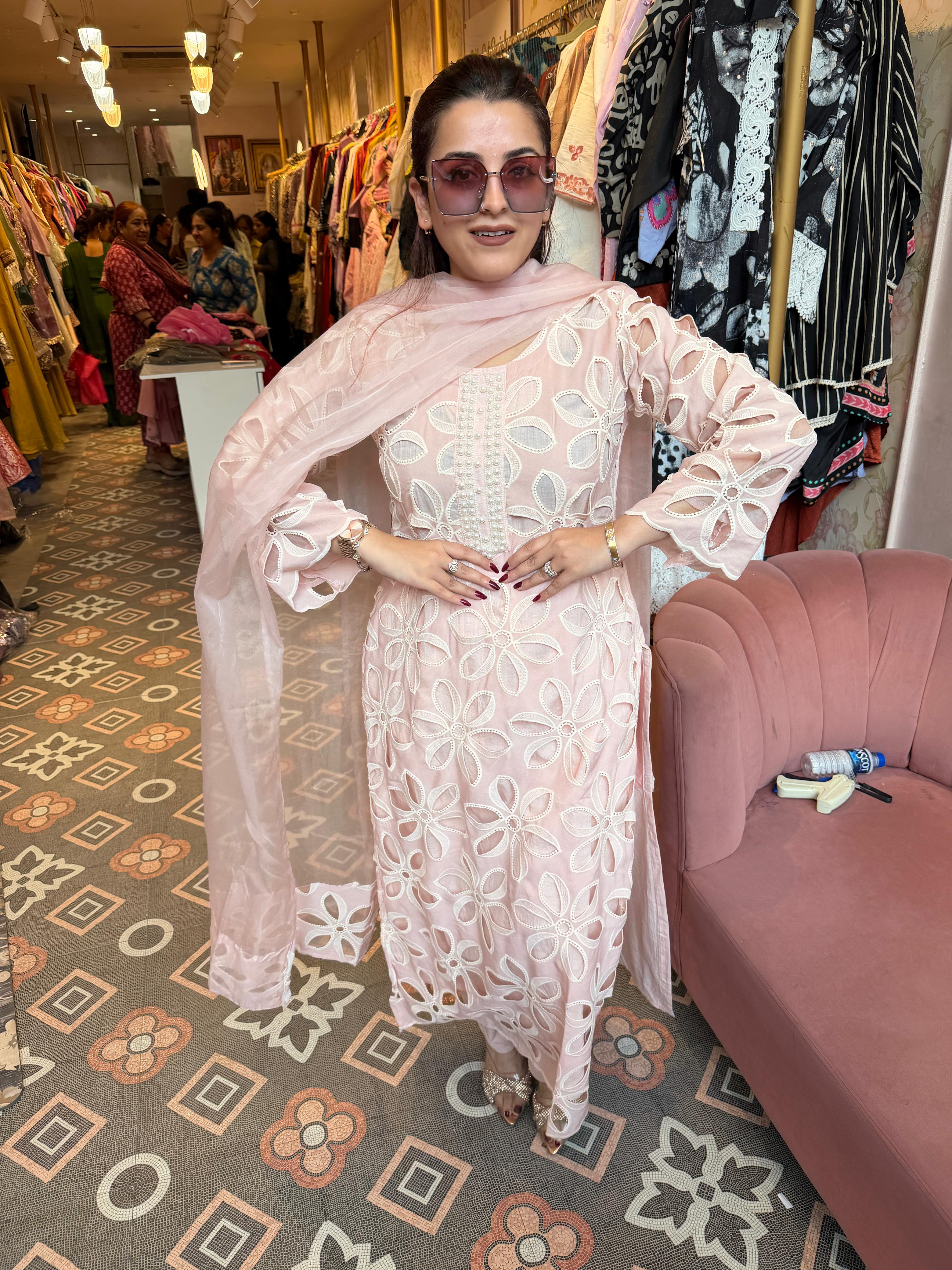 Sezon Cutwork suit Set