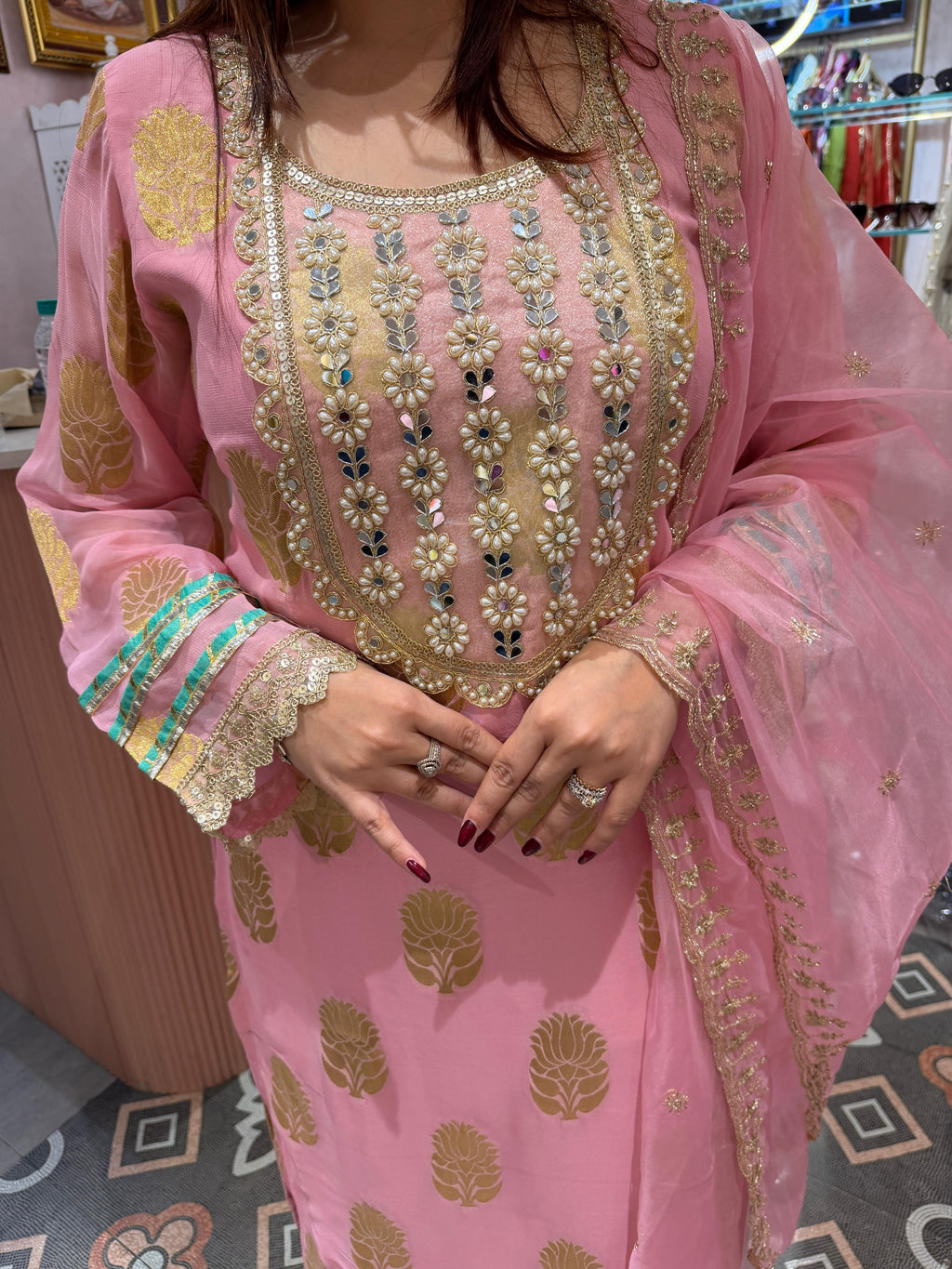 Sufia Embroidered Festive Suit