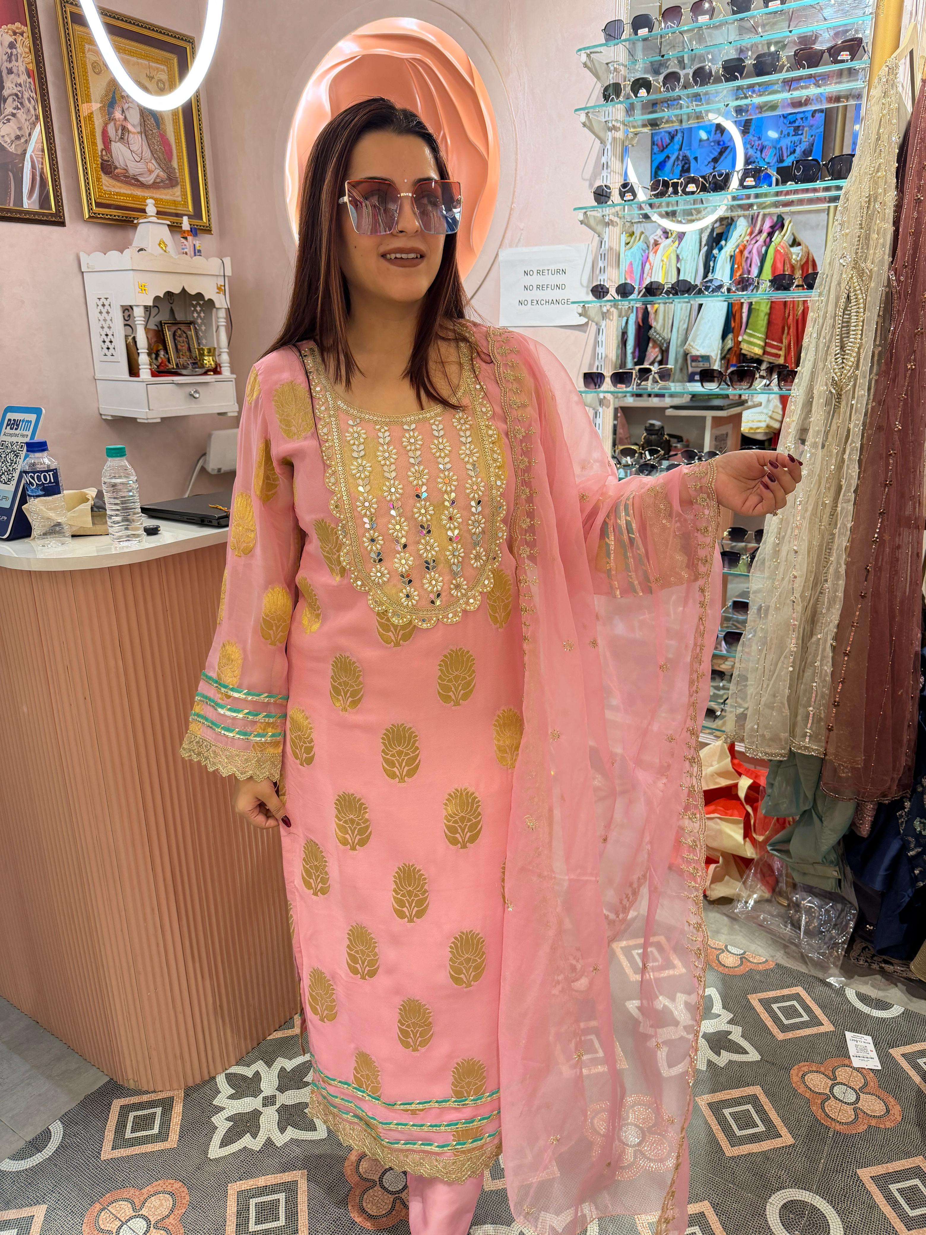 Sufia Embroidered Festive Suit