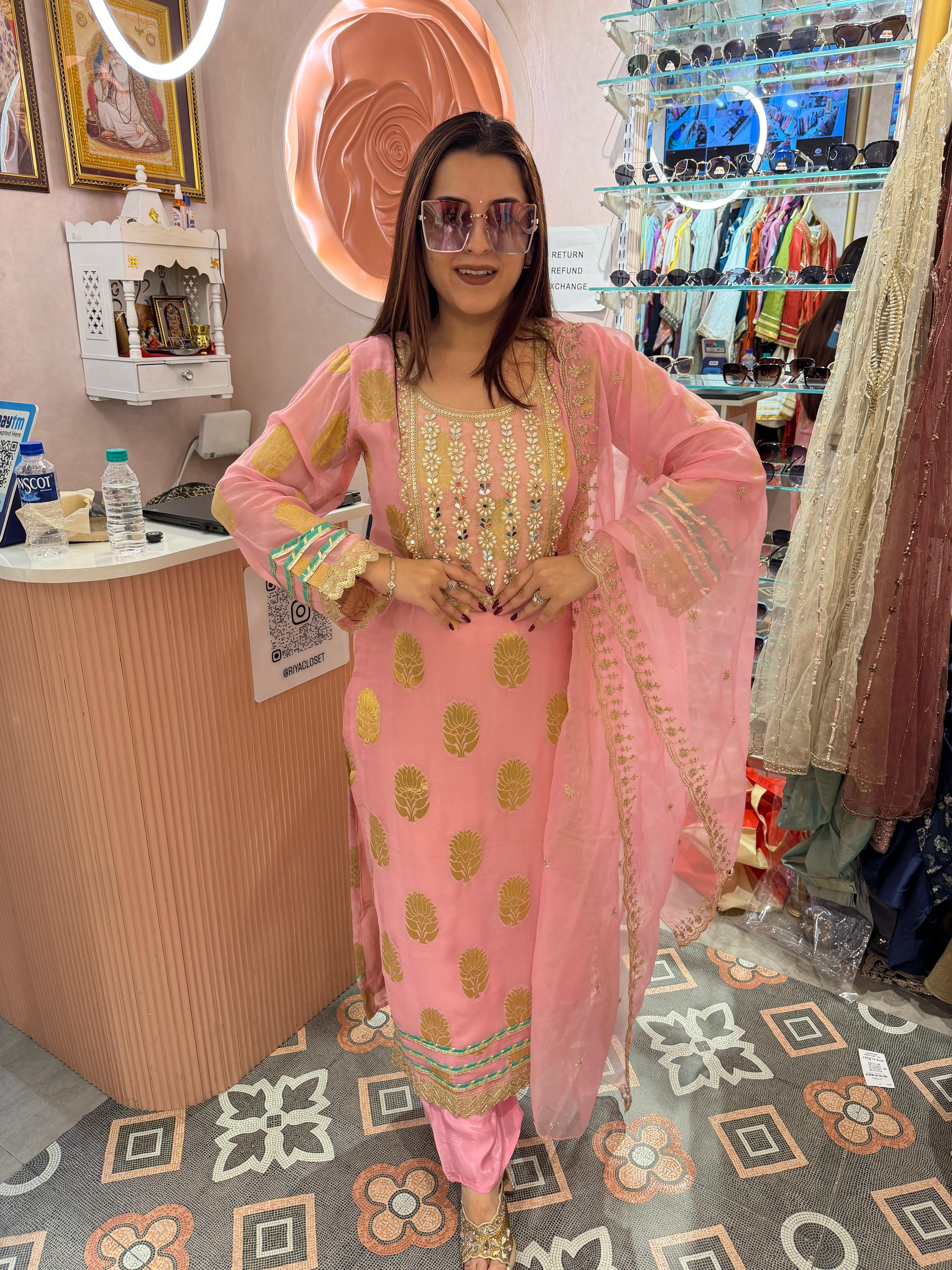 Sufia Embroidered Festive Suit