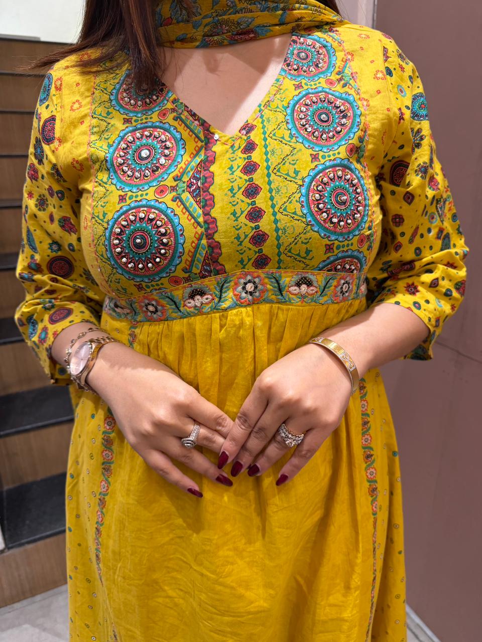 Sunshine Bloom Printed Kurta Set