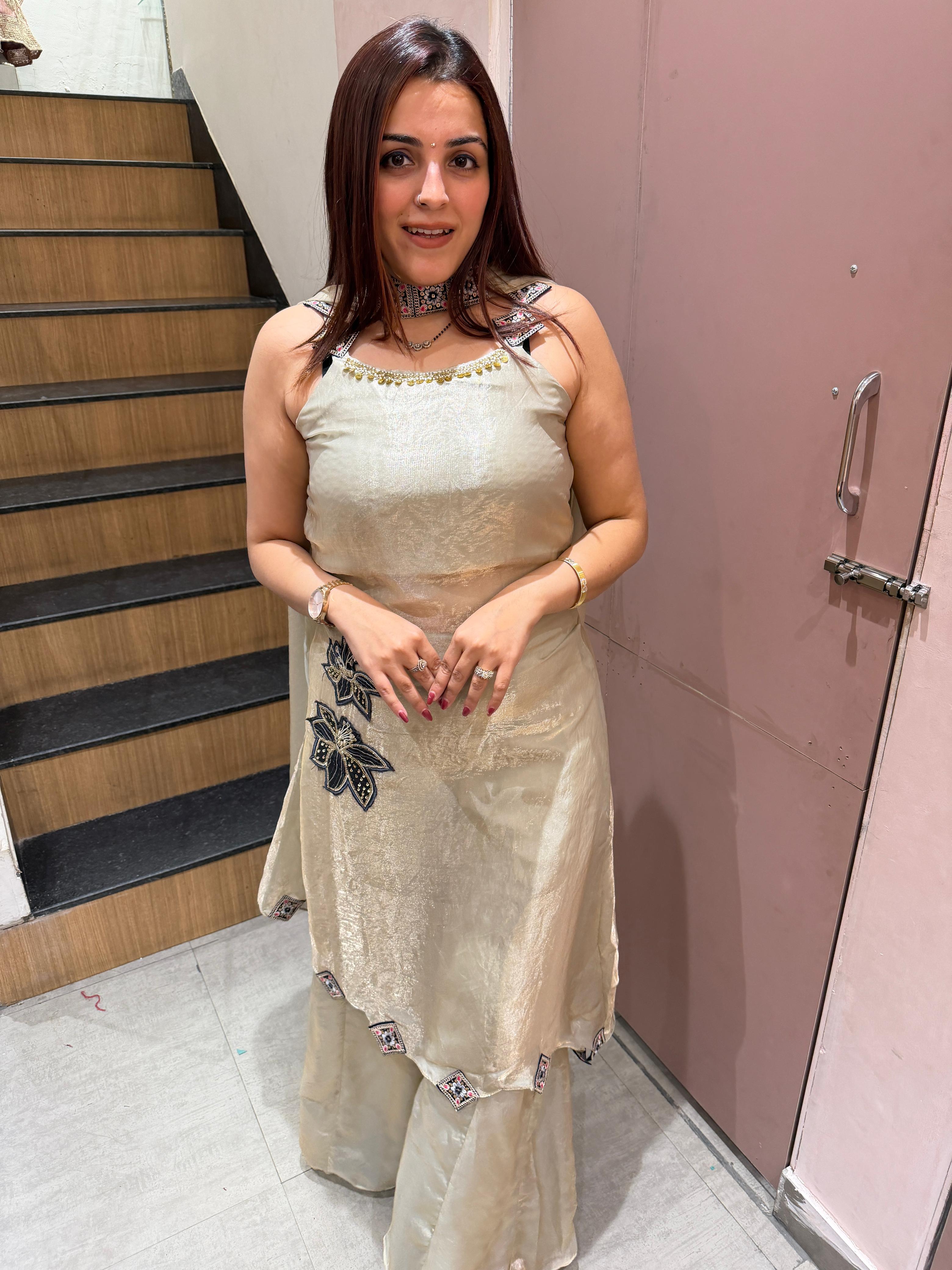 Ben Choker Style Kurta Sharara Set