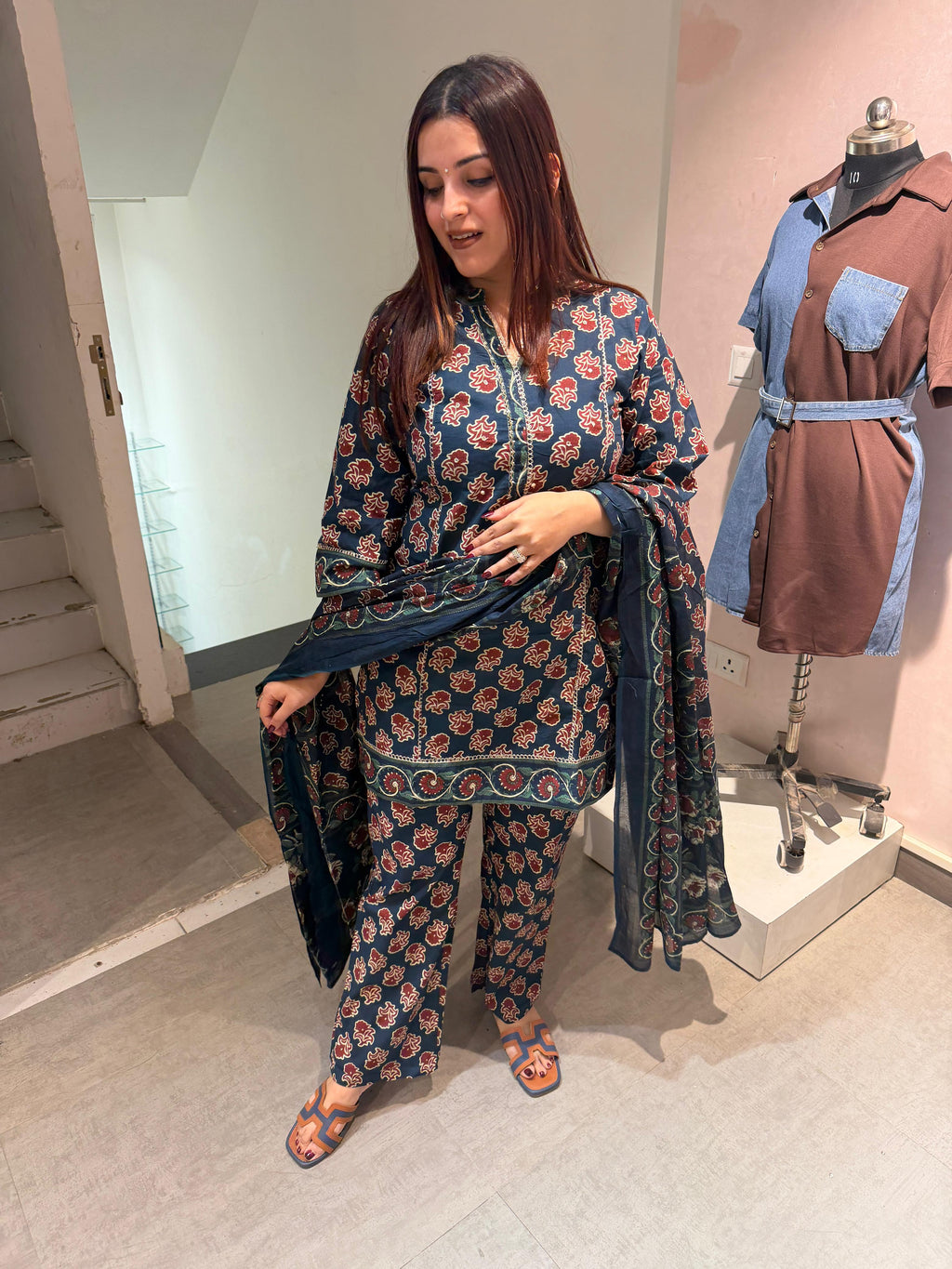 Indigo Kurta Set