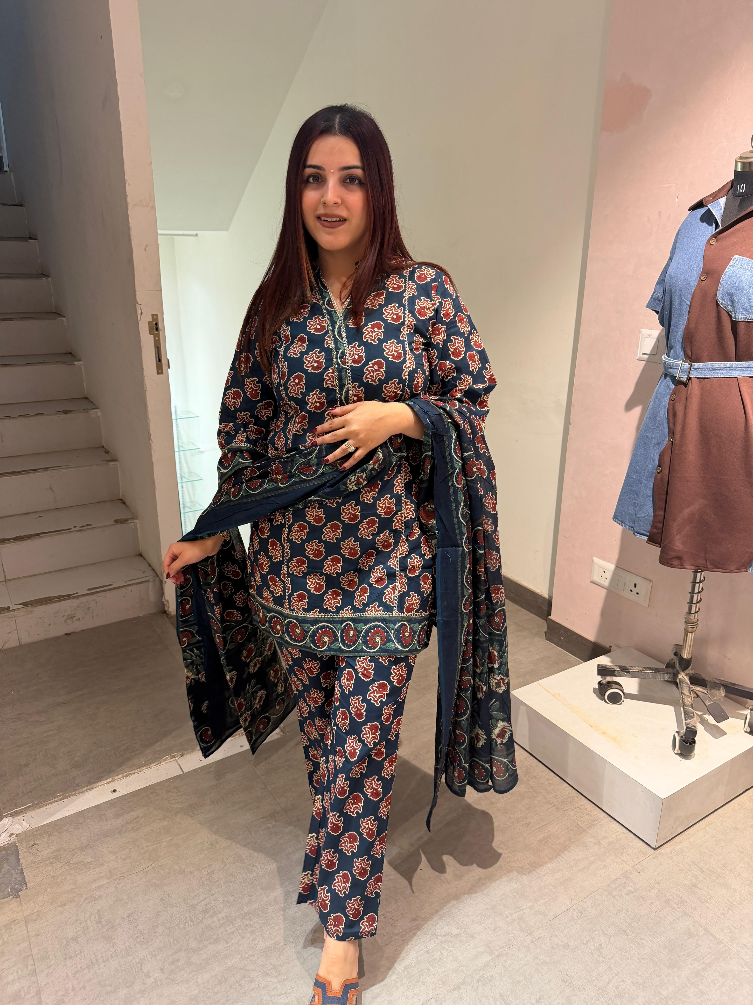Indigo Kurta Set