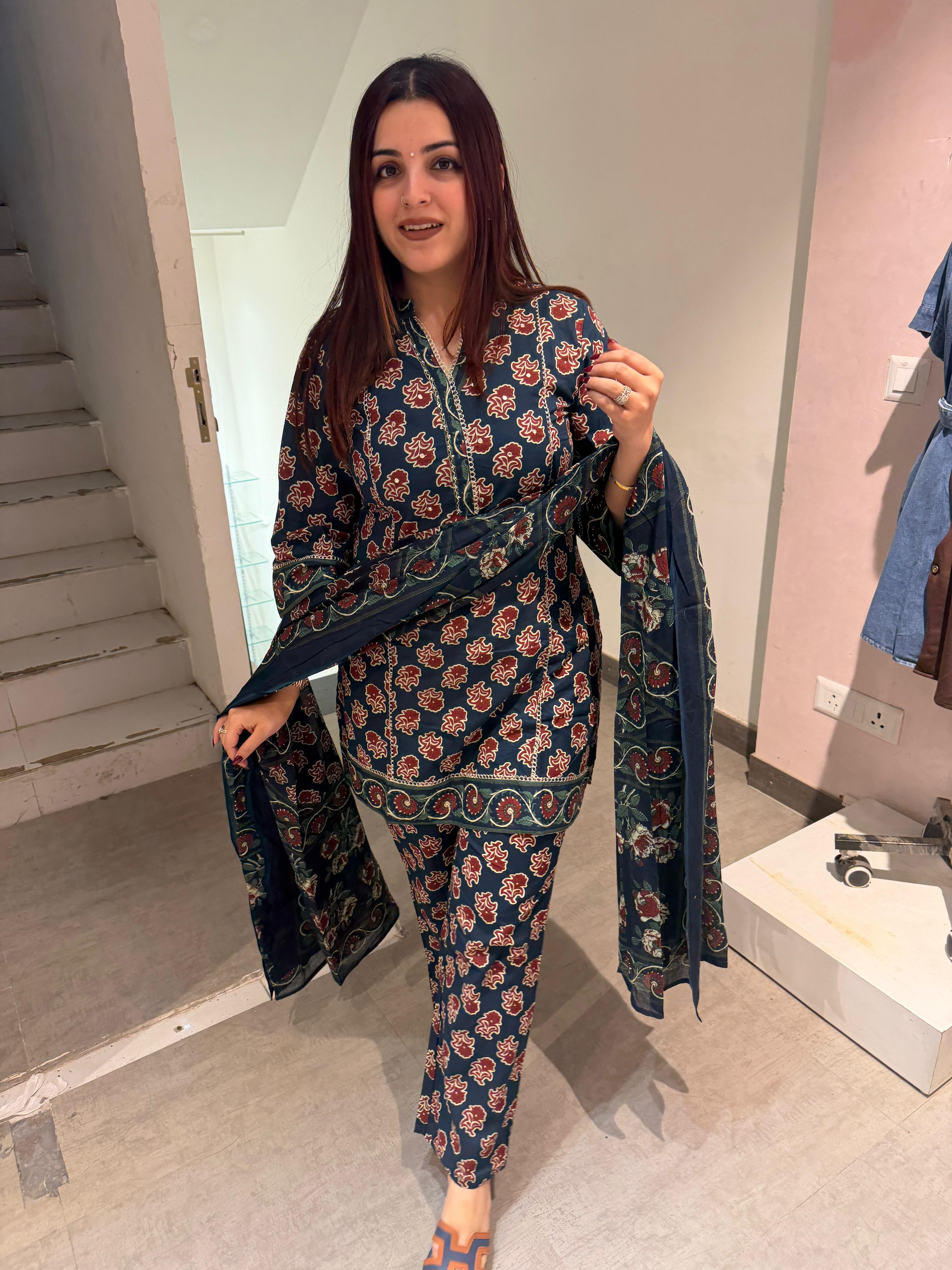 Indigo Kurta Set