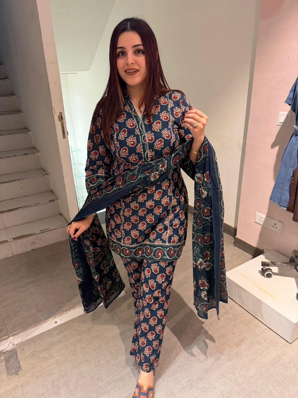Indigo Kurta Set