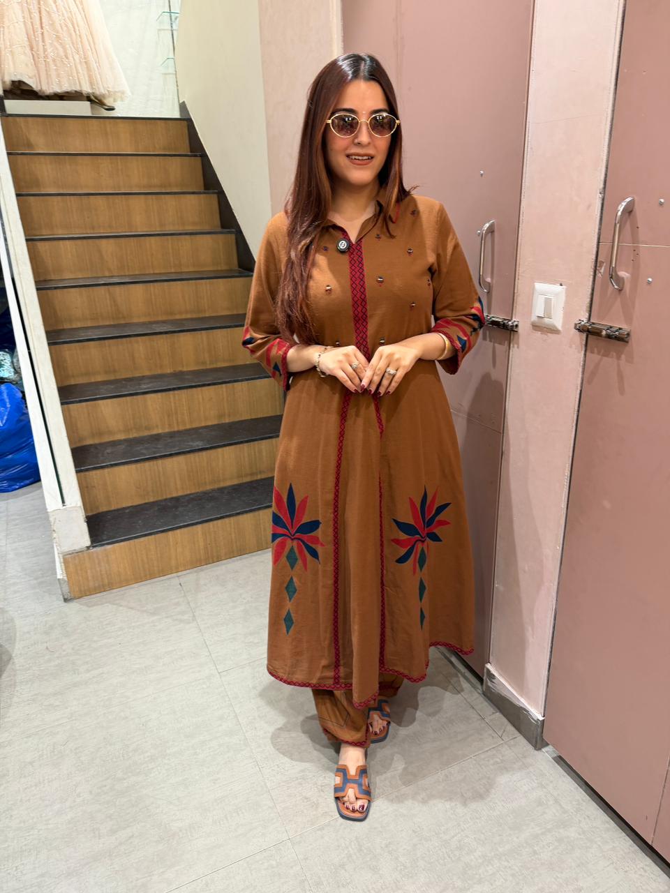 Shrin A-Line Kurta Set