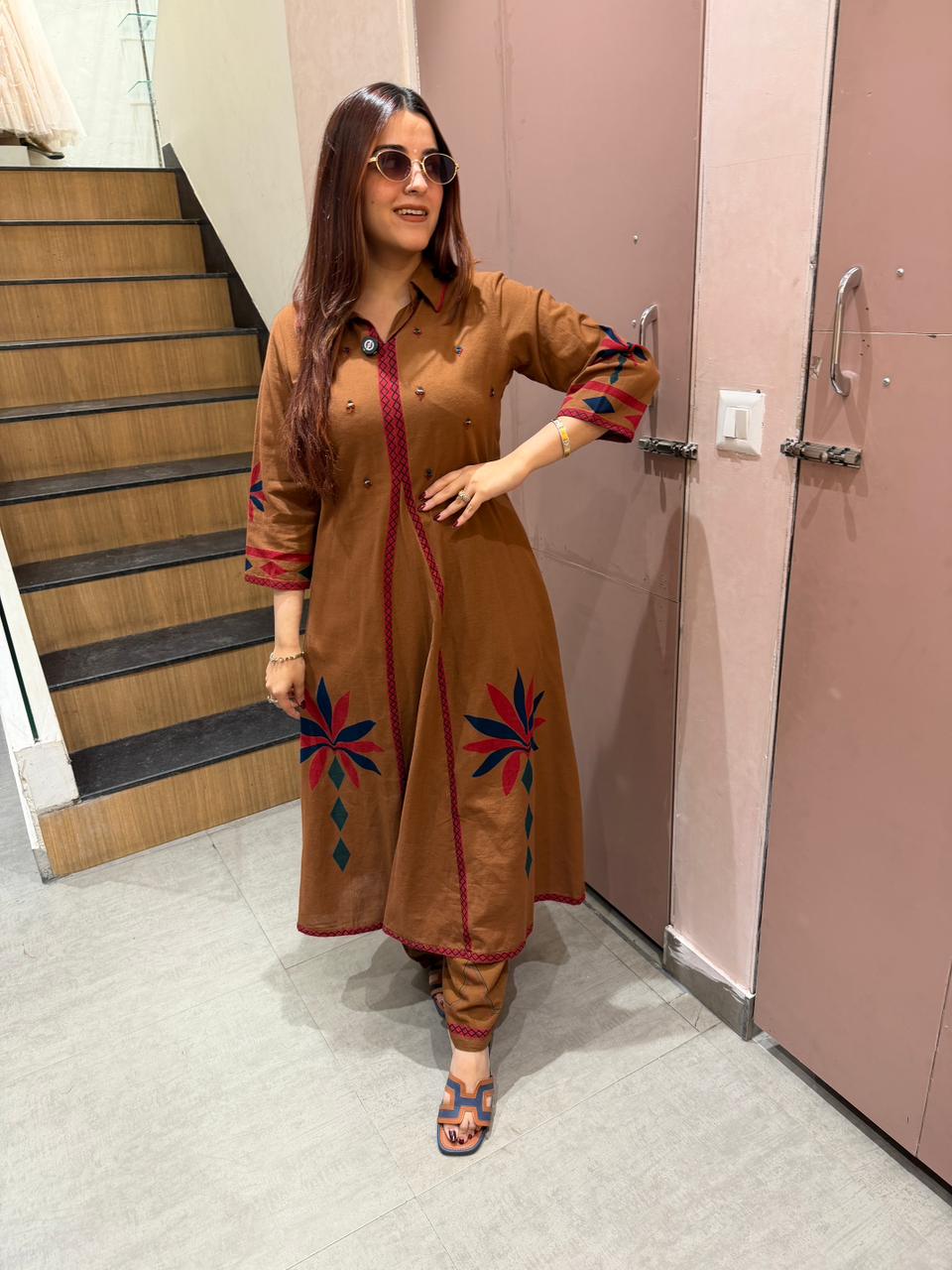 Shrin A-Line Kurta Set