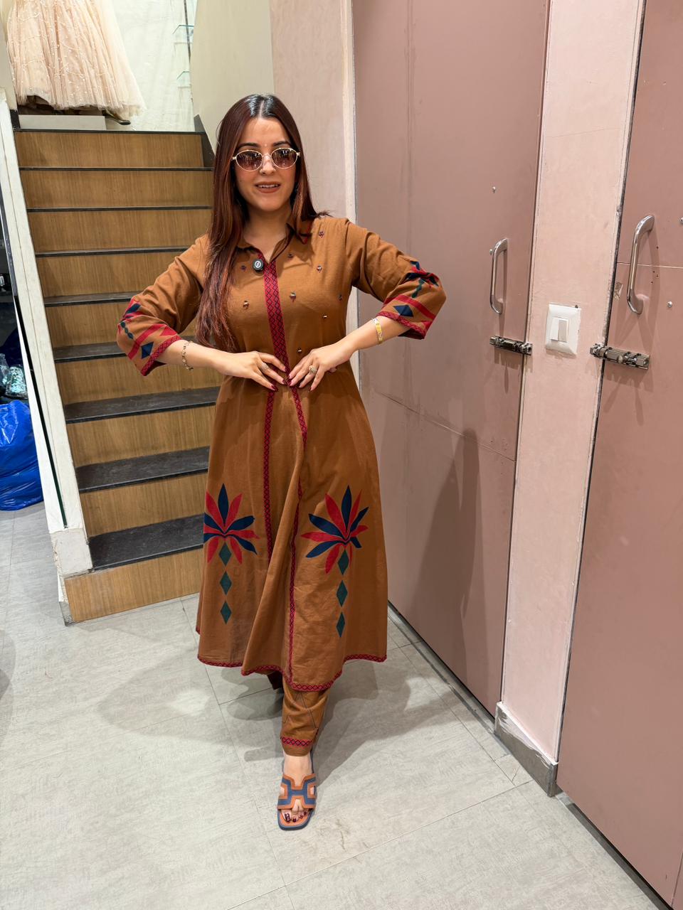 Shrin A-Line Kurta Set