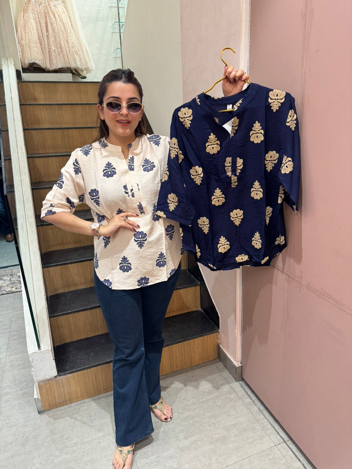 Floral Printed Kurti Top