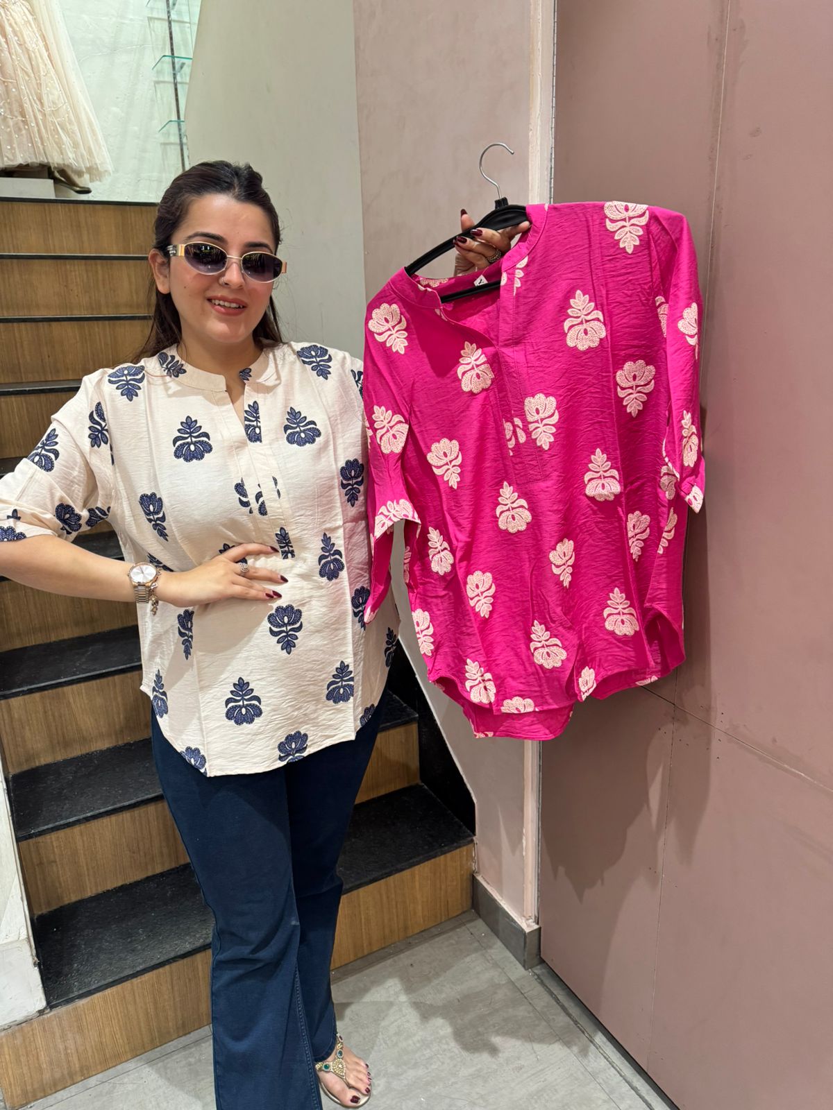 Floral Printed Kurti Top