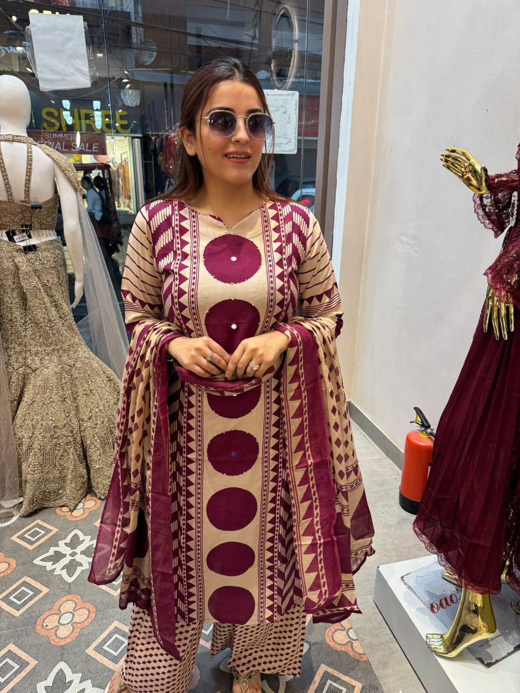 Sana Motif Printed Kurta Set