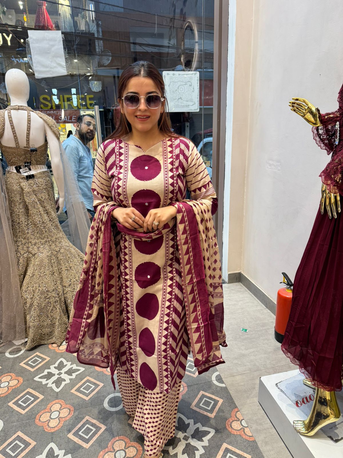 Sana Motif Printed Kurta Set