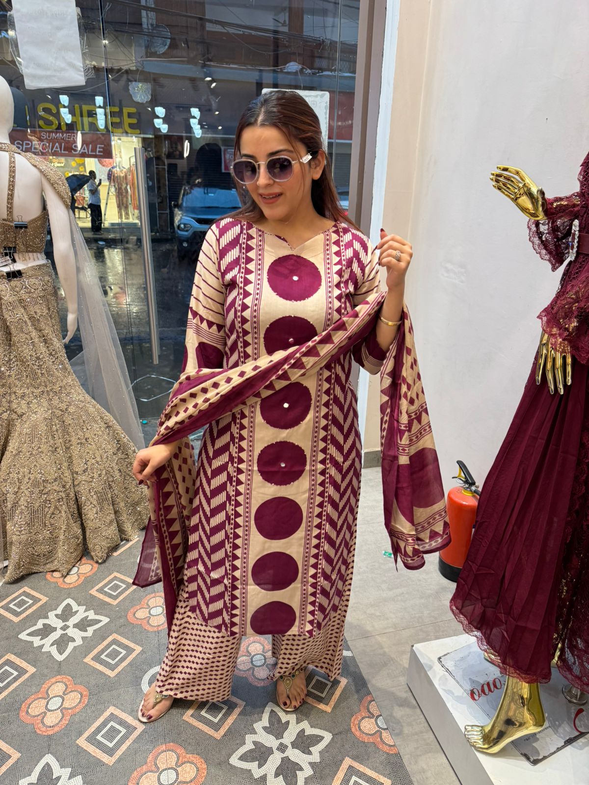 Sana Motif Printed Kurta Set