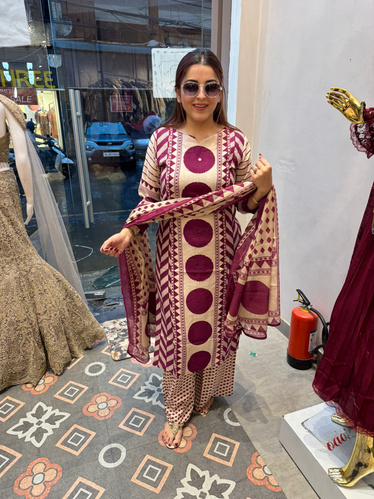 Sana Motif Printed Kurta Set