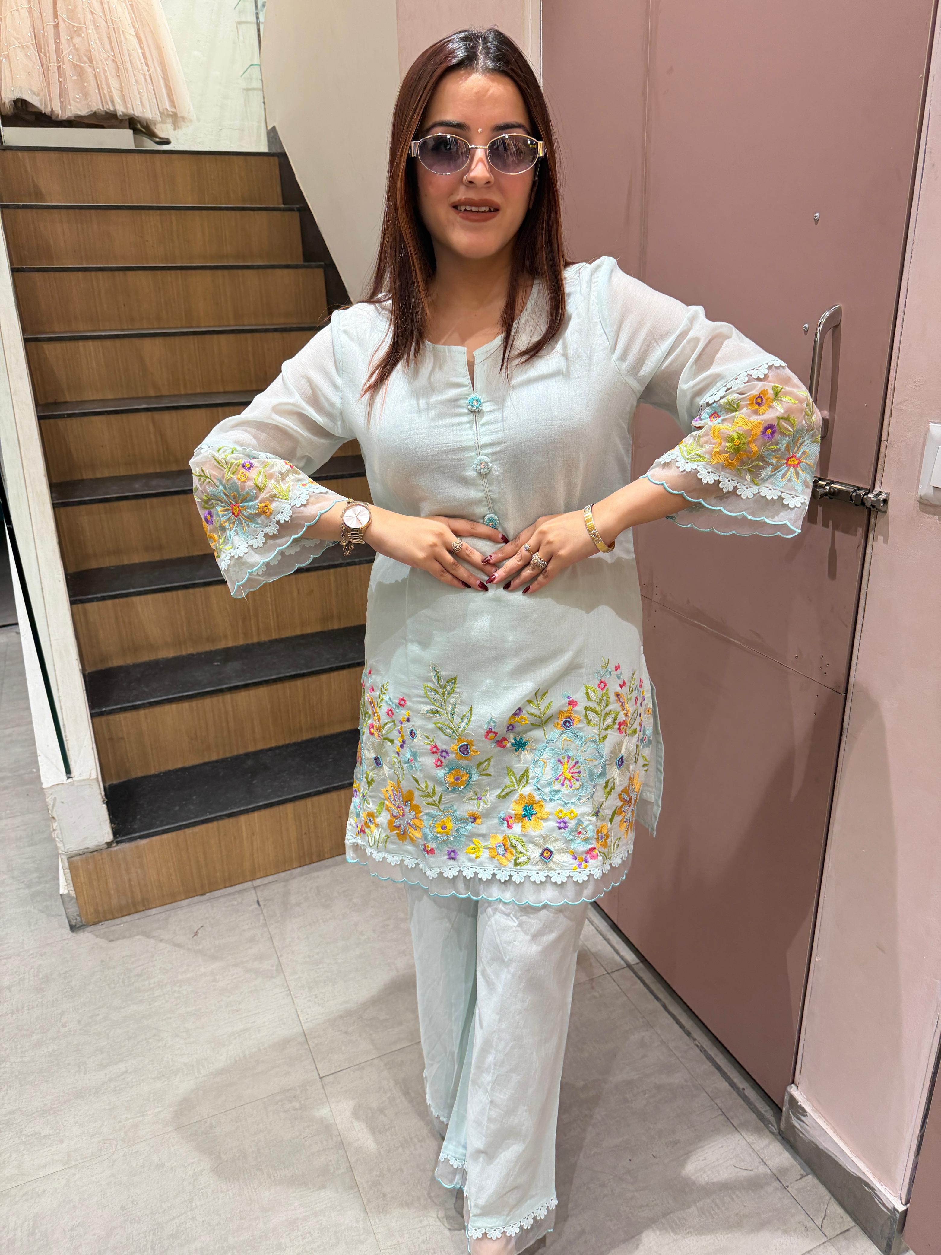 Ashi Embroidered Cord set
