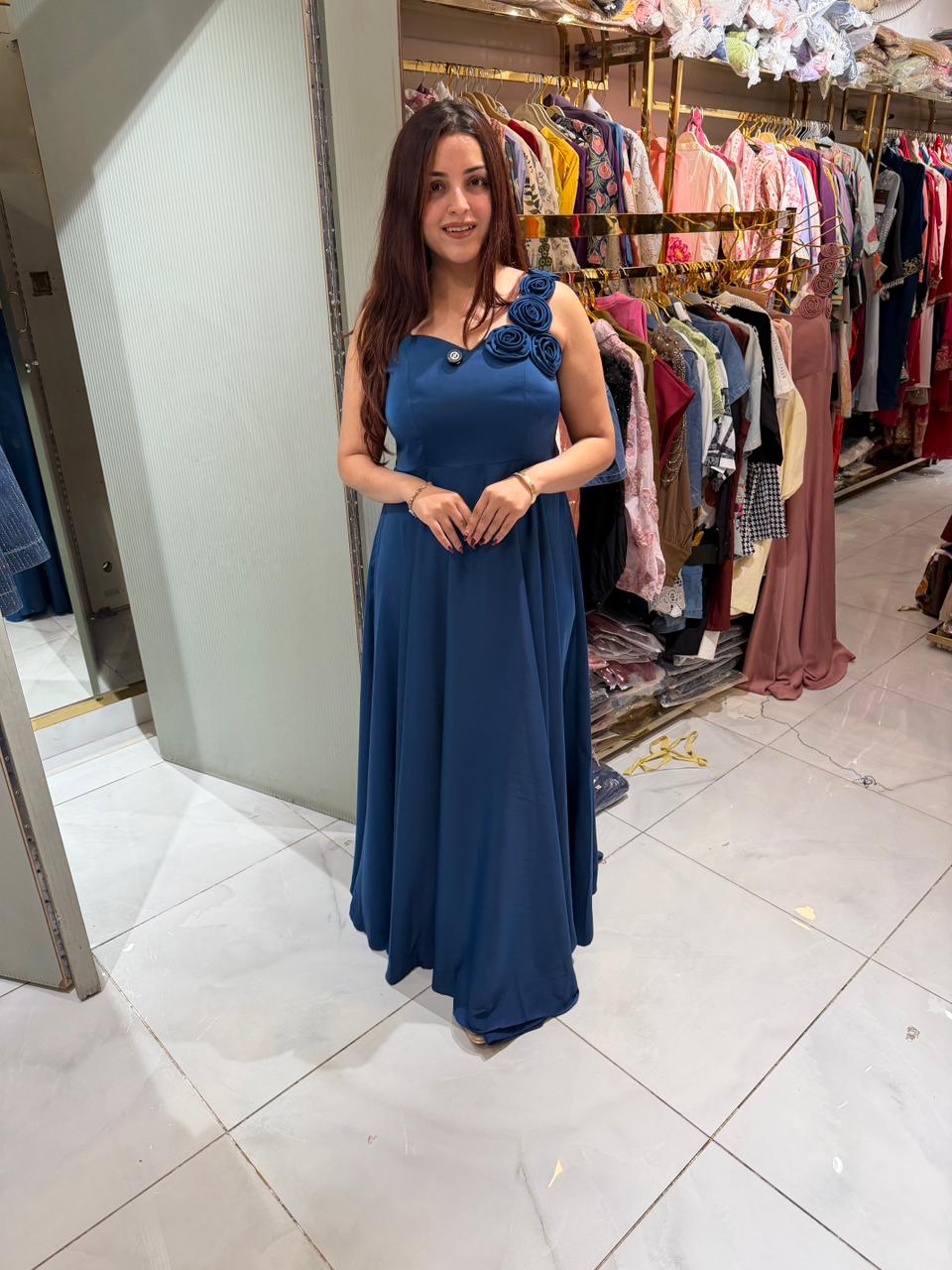 Rosy Evening Gown