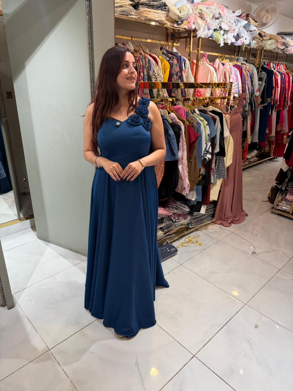 Rosy Evening Gown