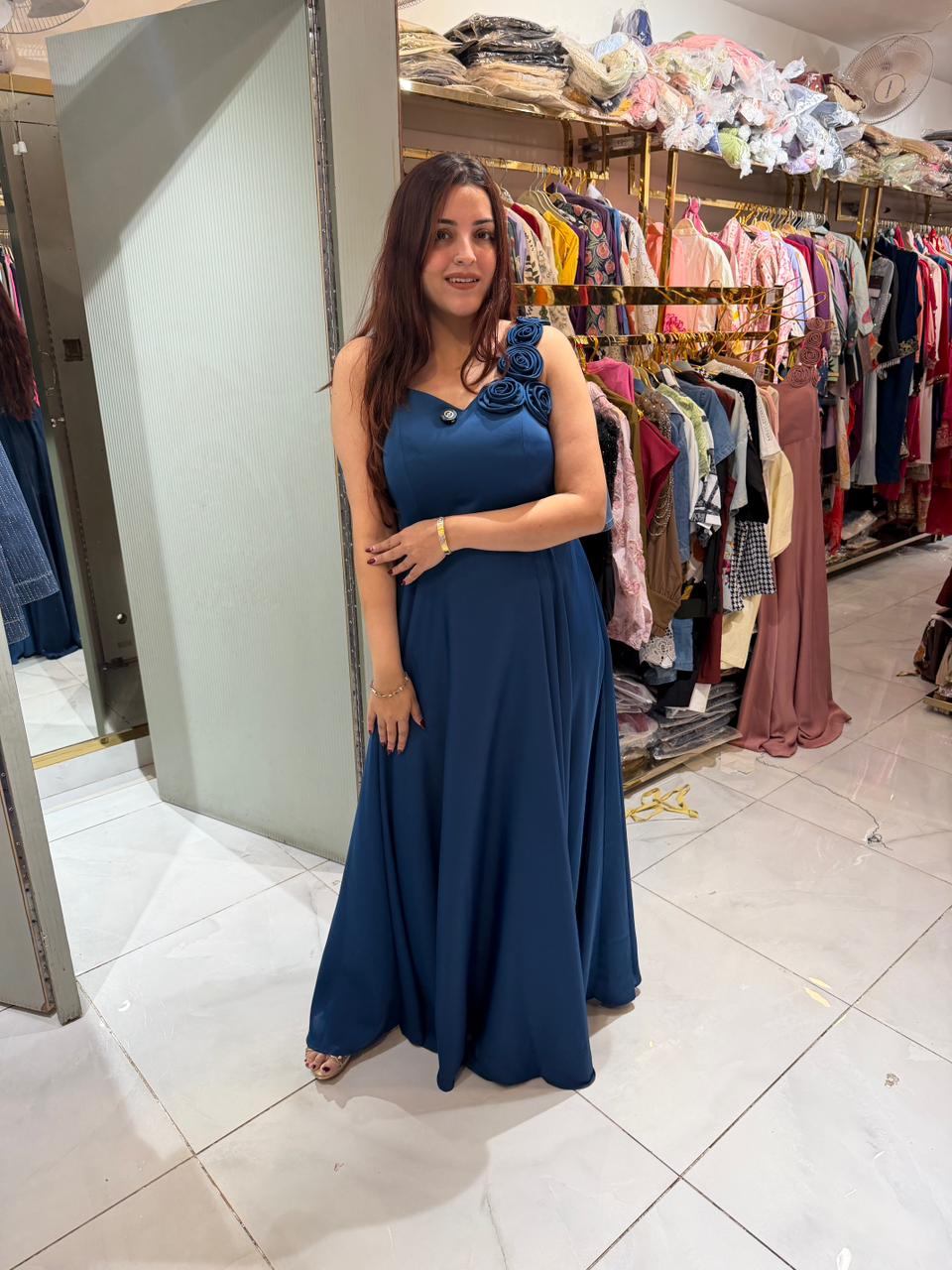 Rosy Evening Gown