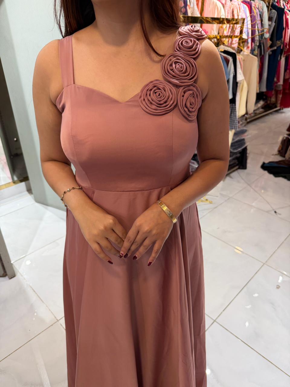 Rosy Evening Gown