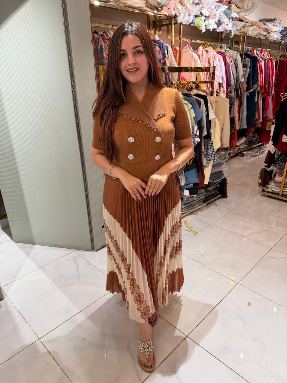Sanvi wrinkle dress