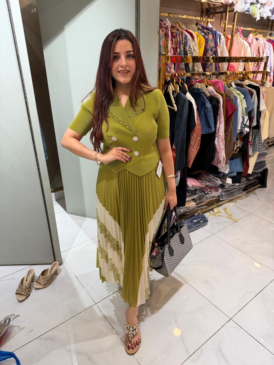 Sanvi wrinkle dress